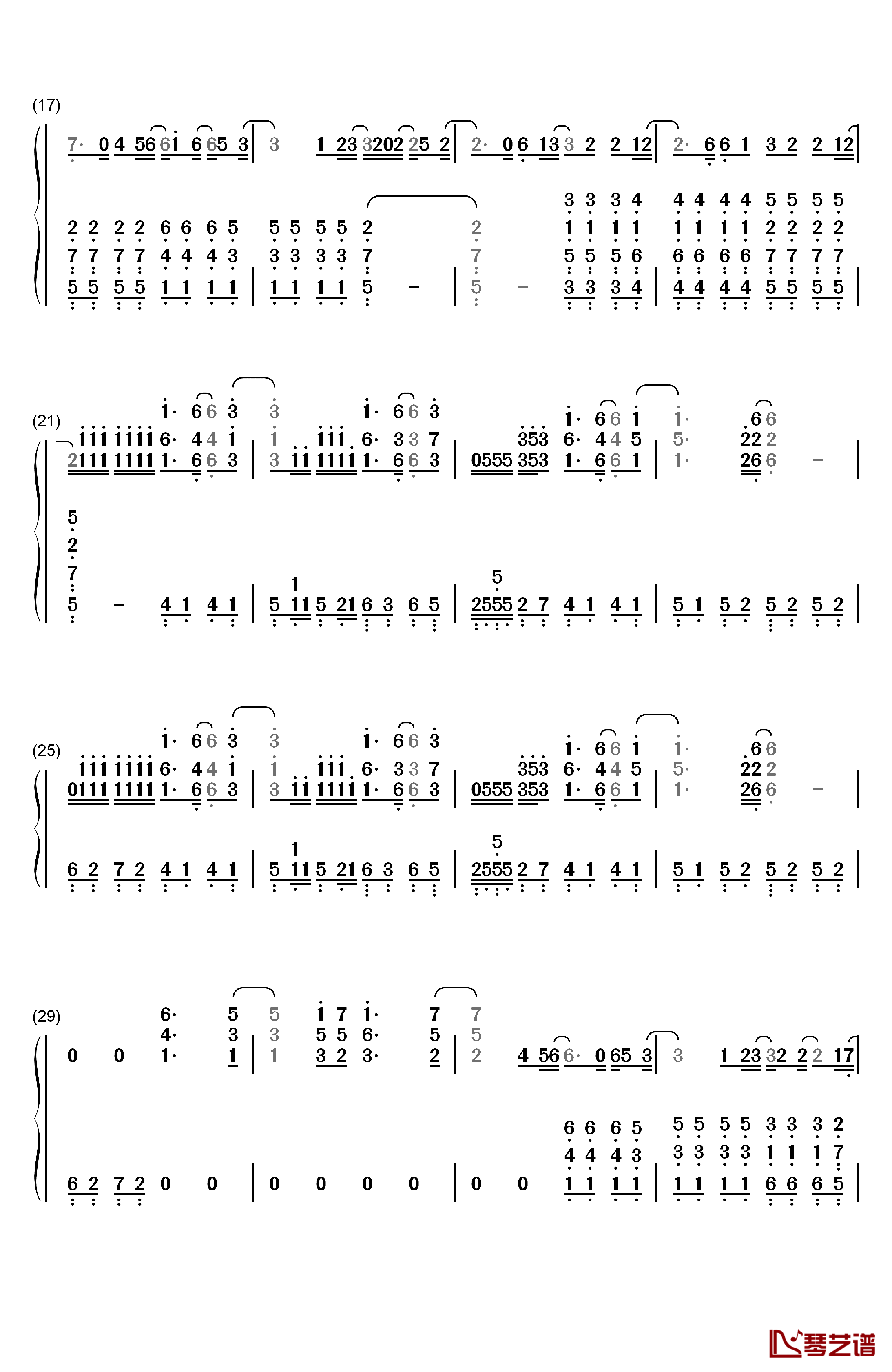 Superheroes钢琴简谱-数字双手-The Script2