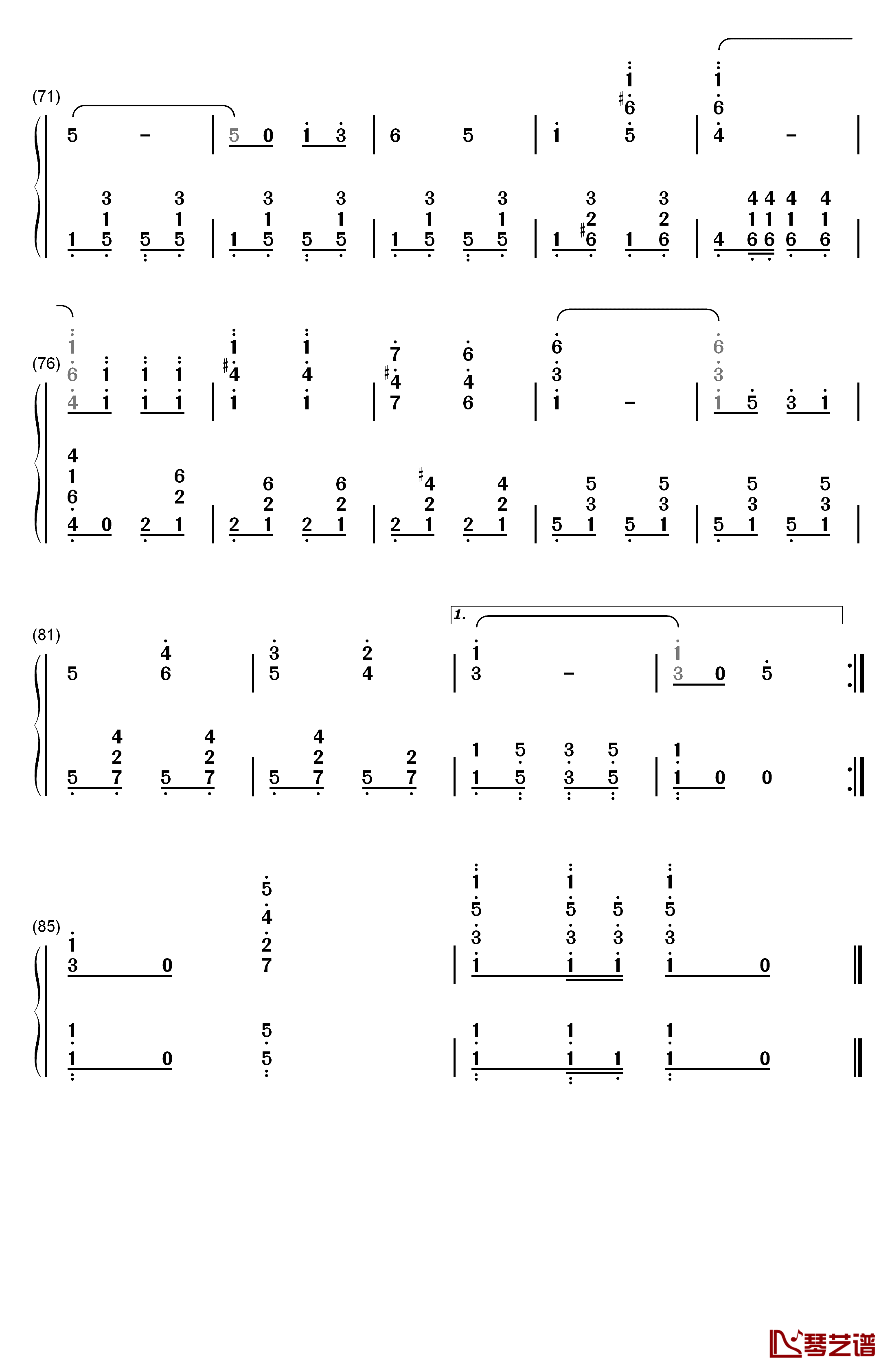 双头鹰进行曲钢琴简谱-数字双手-瓦格纳4