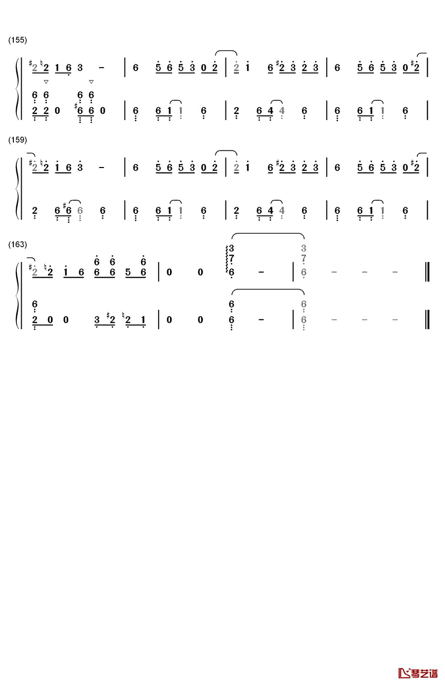 アウターサイエンス钢琴简谱-数字双手-IA8