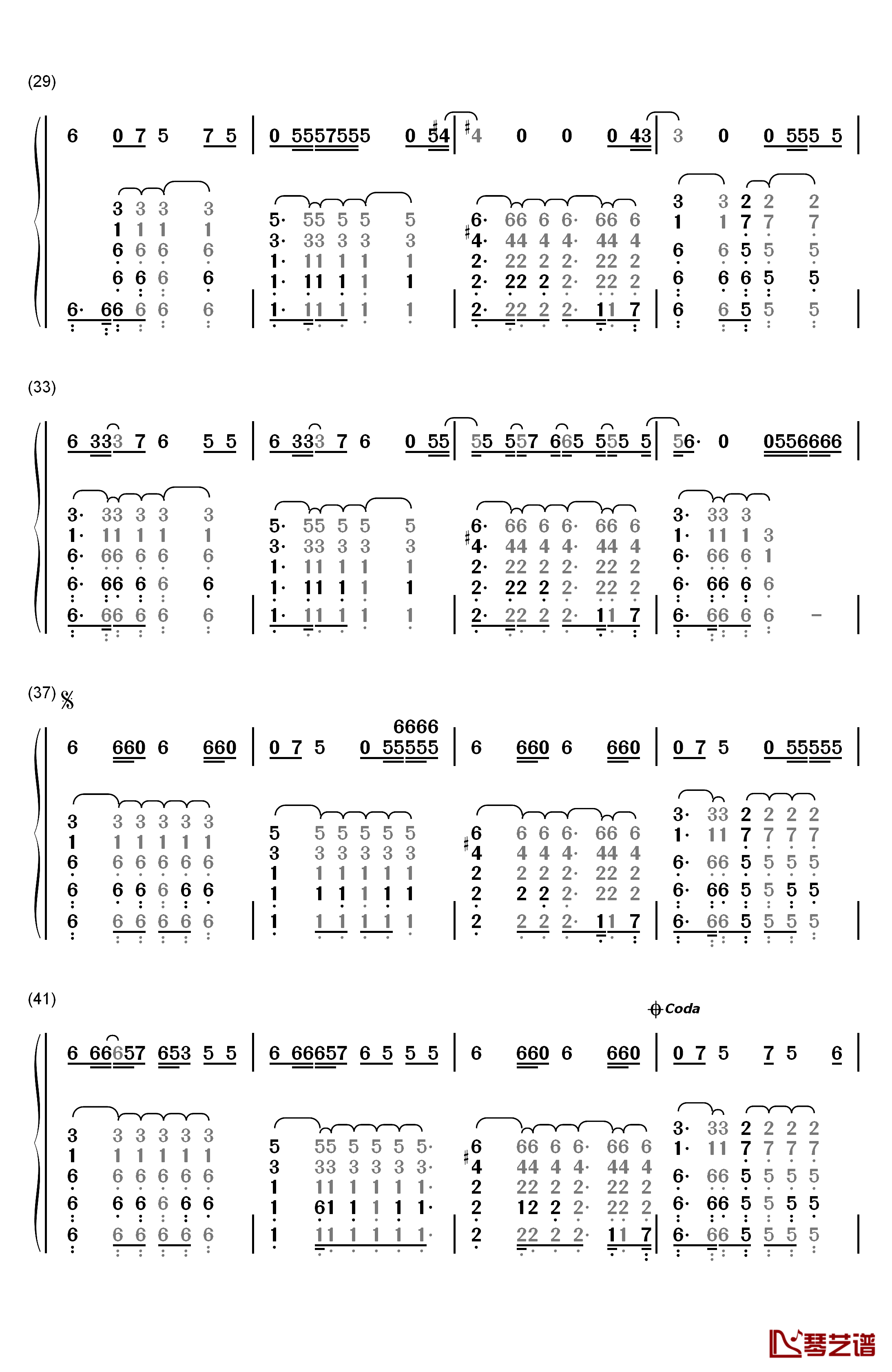 Good for You钢琴简谱-数字双手-Selena Gomez3