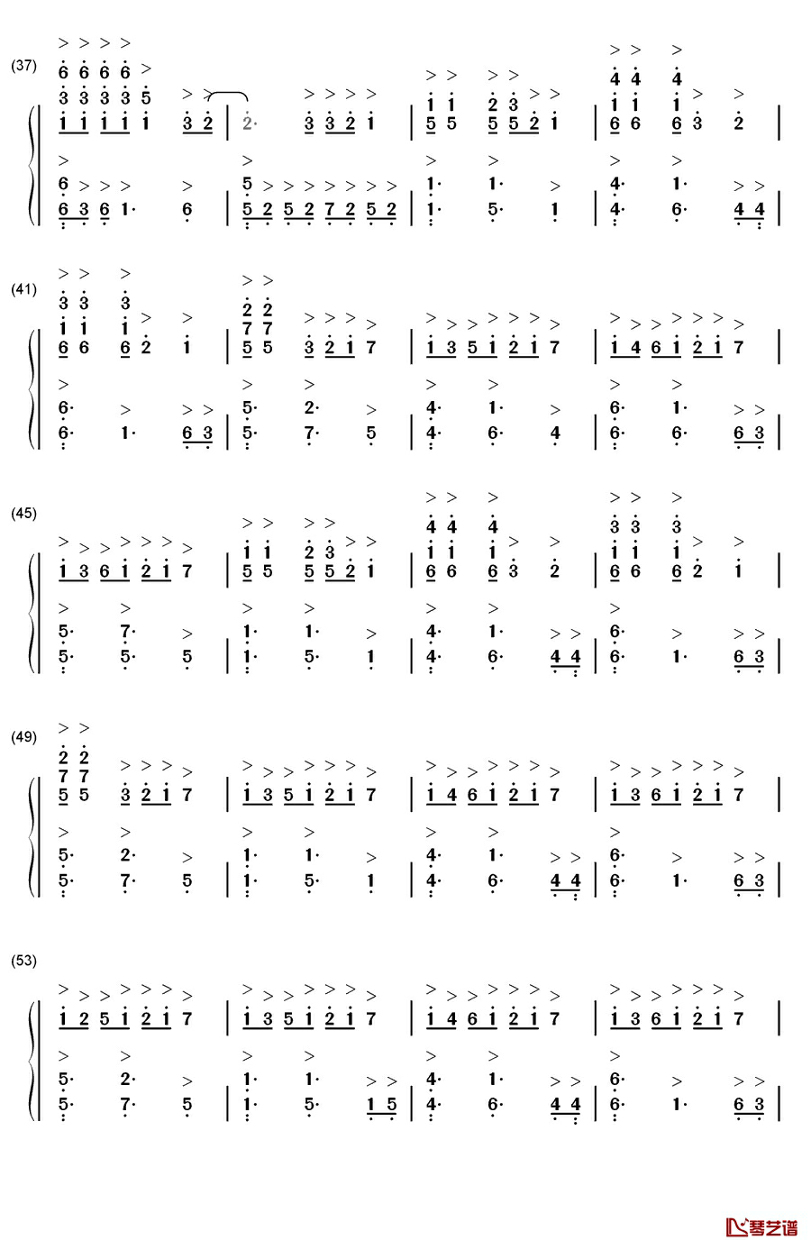 Wavin' Flag钢琴简谱-数字双手-K'Naan3