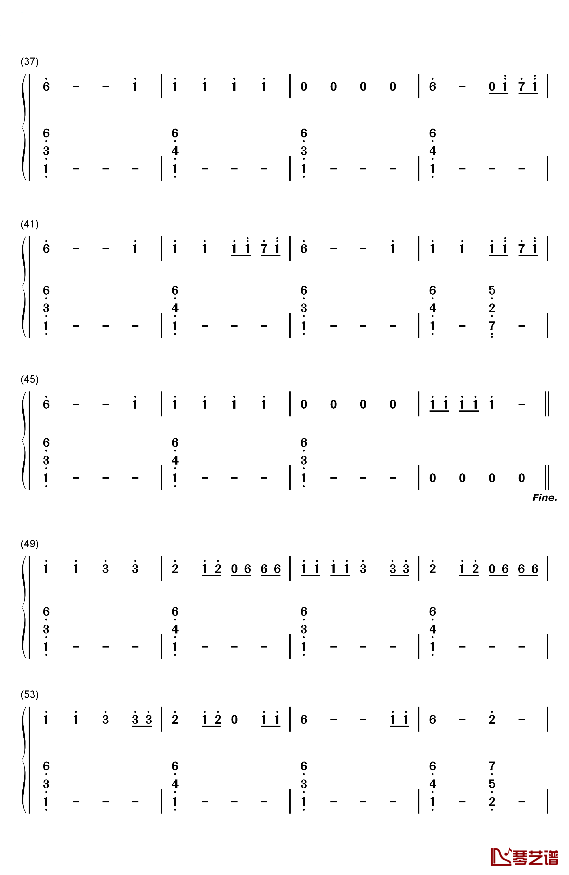 False Alarm钢琴简谱-数字双手-The Weeknd3