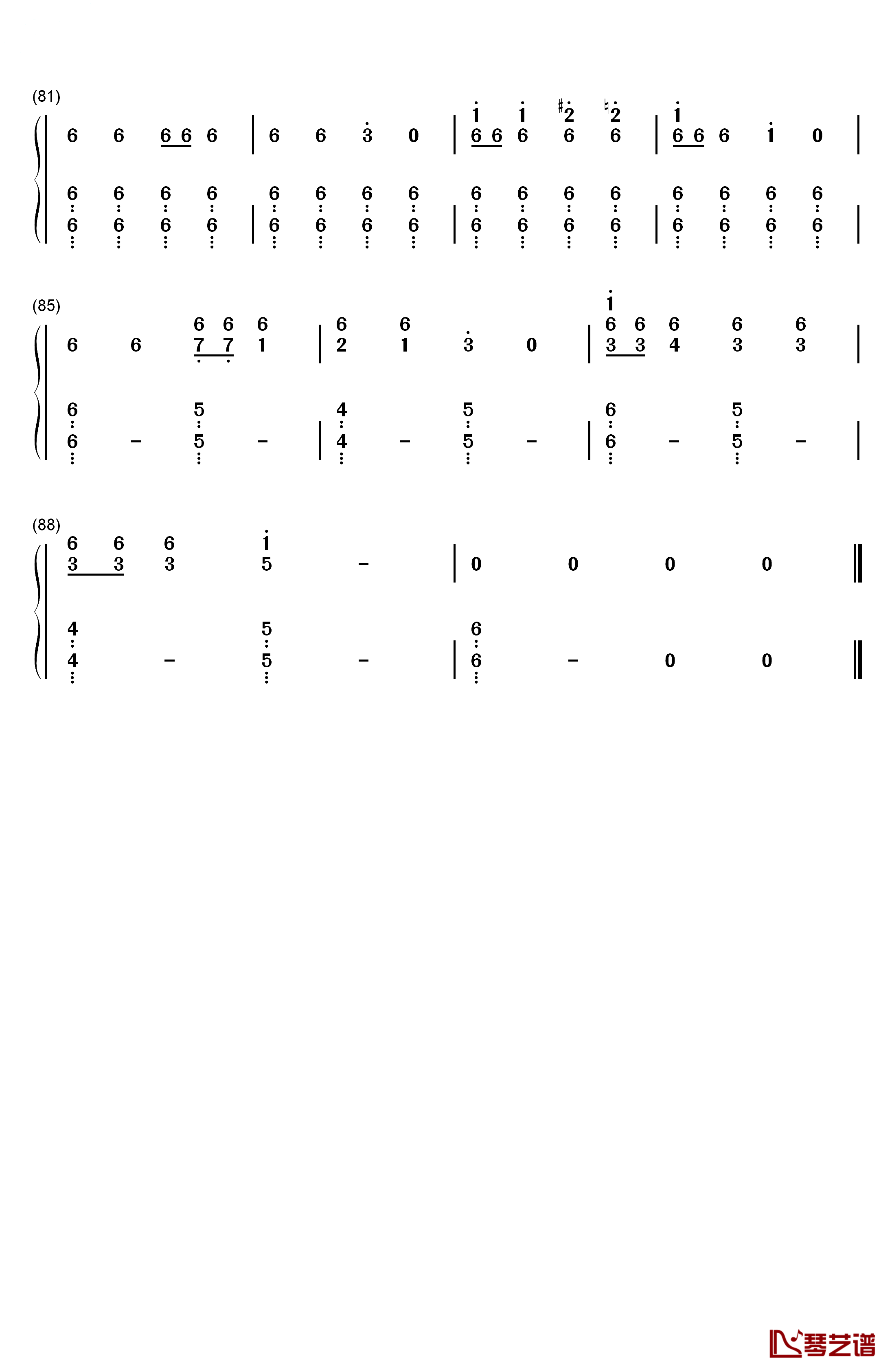 Los! Los! Los!钢琴简谱-数字双手-谭雅•提古雷查夫（CV：悠木碧）5