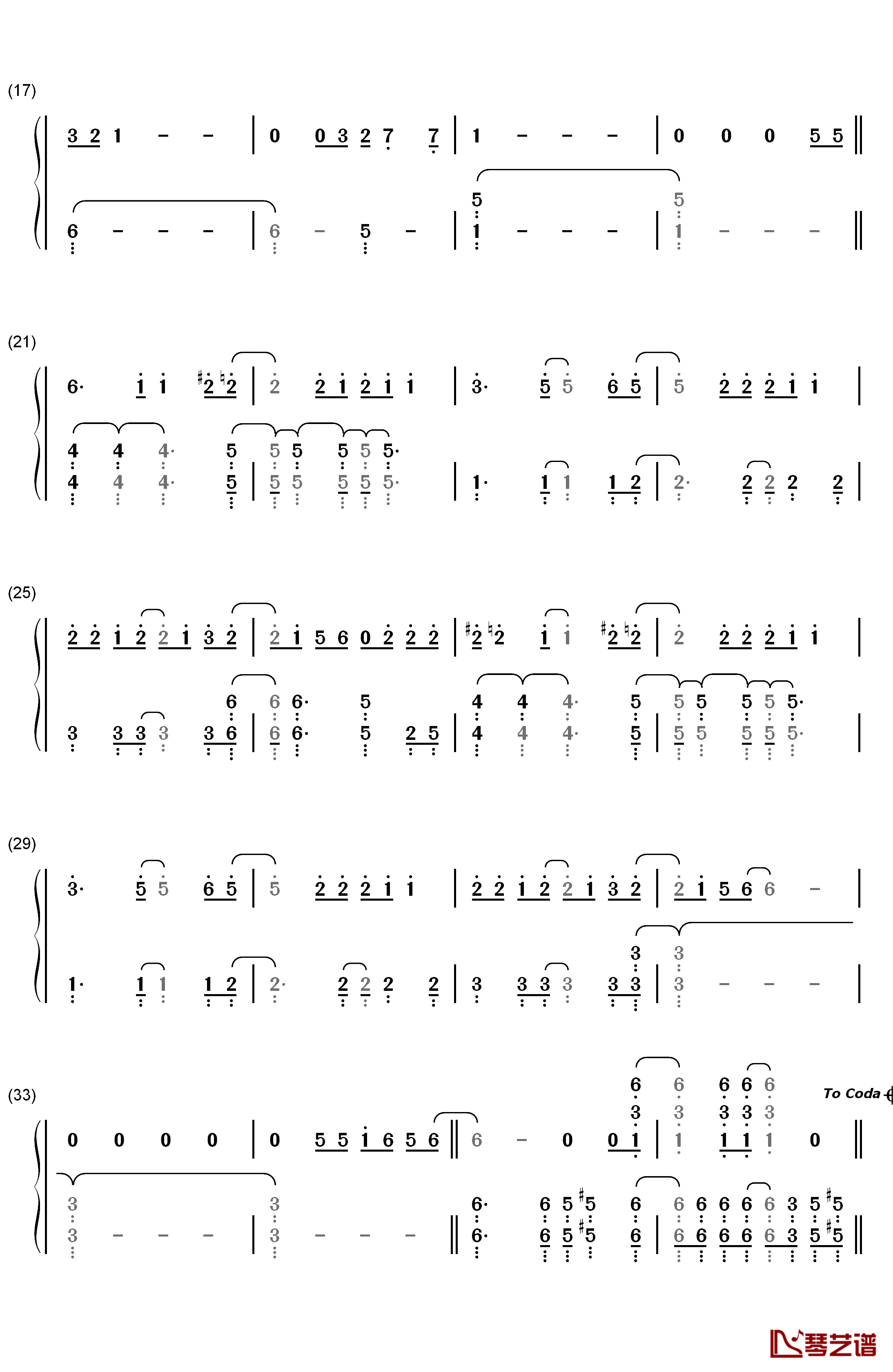 For a Better Day钢琴简谱-数字双手-Avicii2