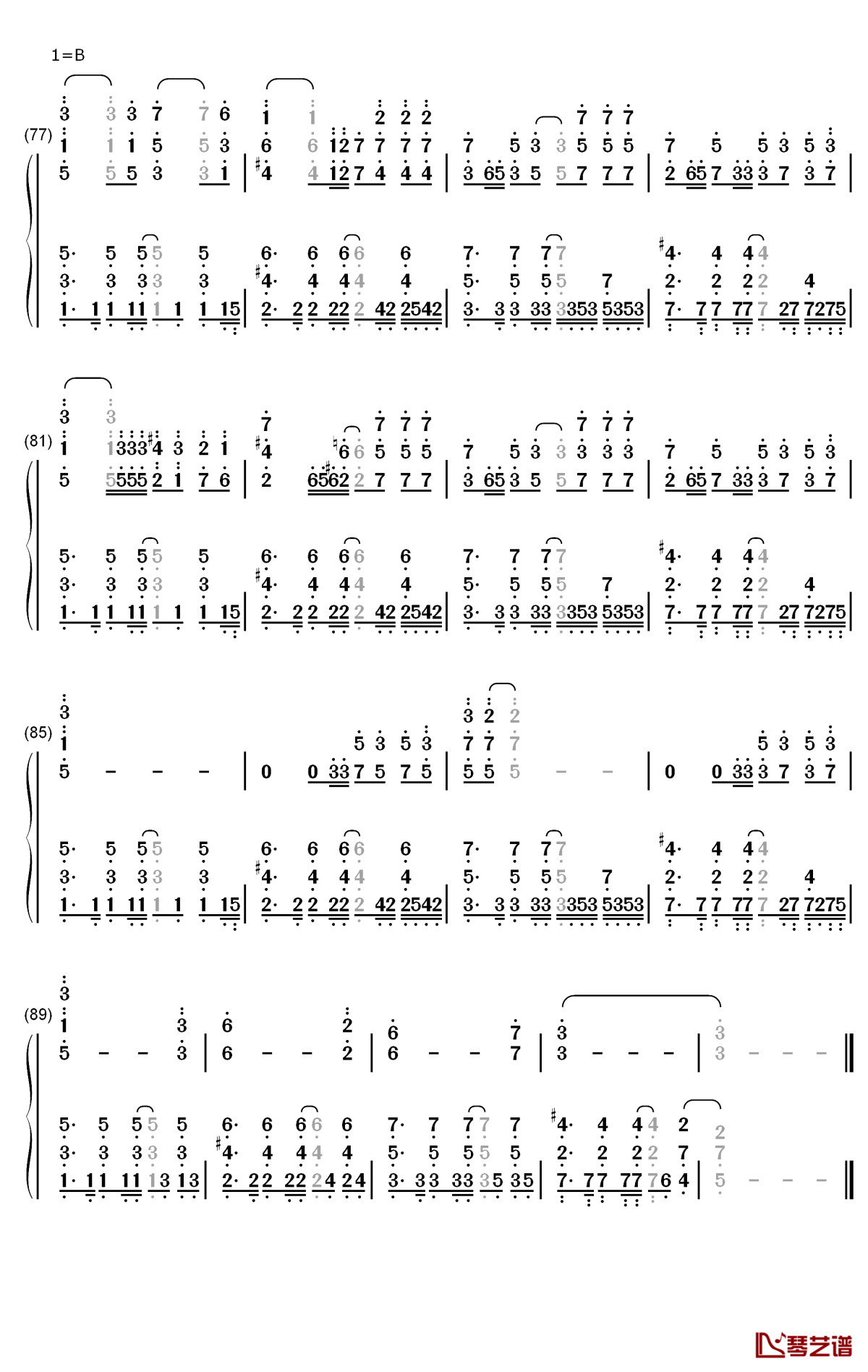 モラトリアム钢琴简谱-数字双手-Omoinotake6