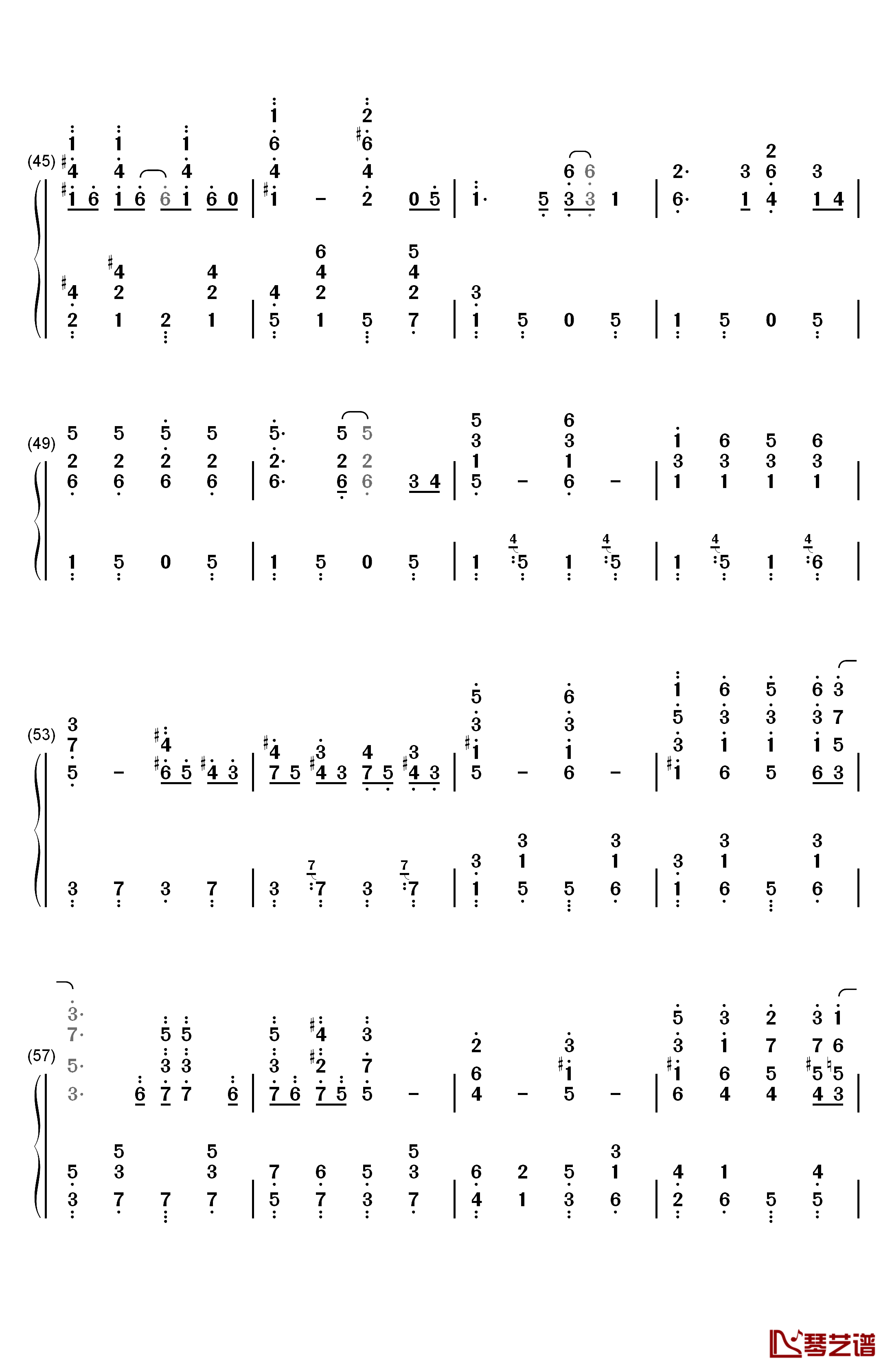 Chinatown My Chinatown钢琴简谱-数字双手-Jean Schwartz4