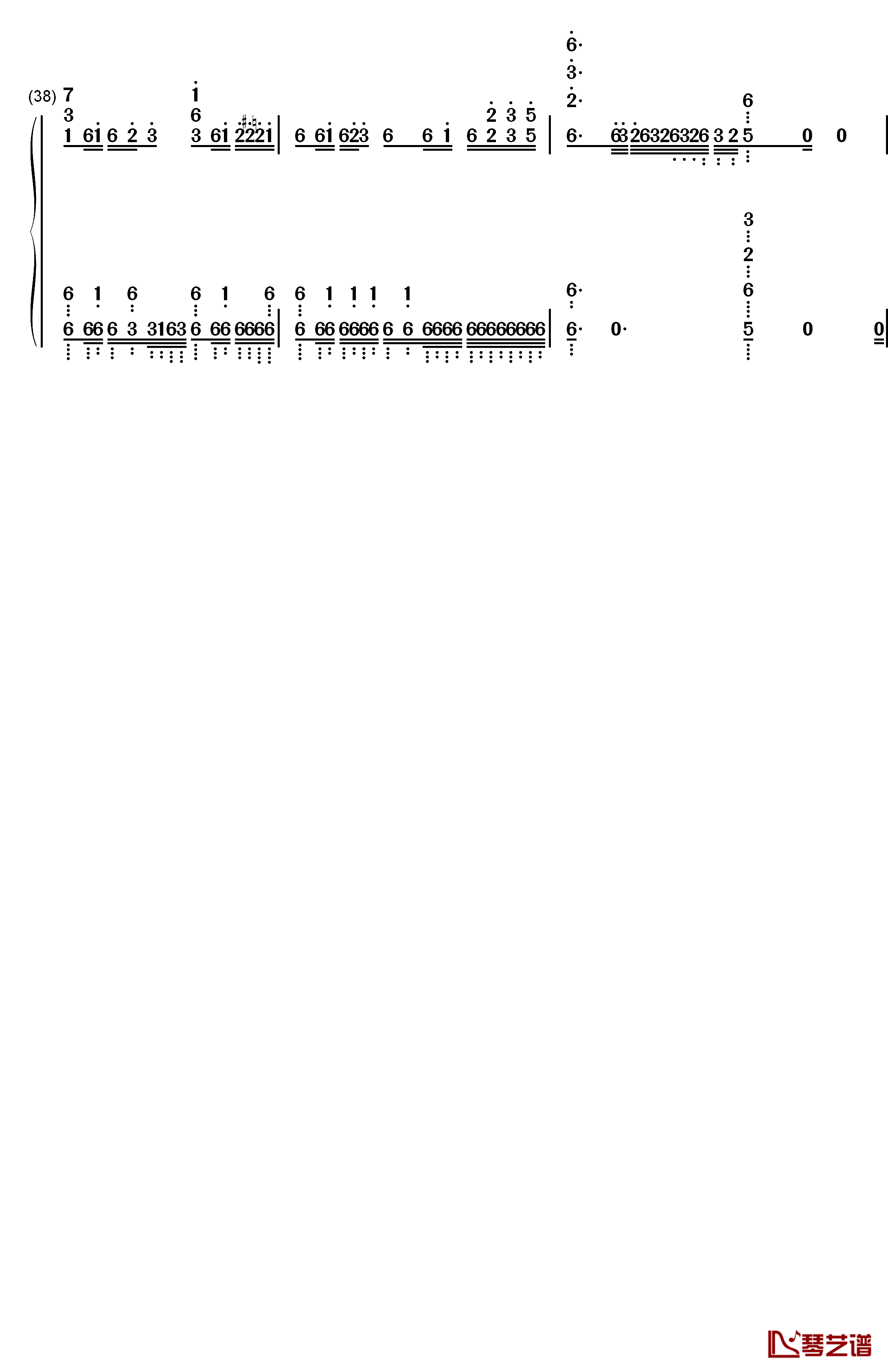 Amadeus钢琴简谱-数字双手-伊藤香奈子4