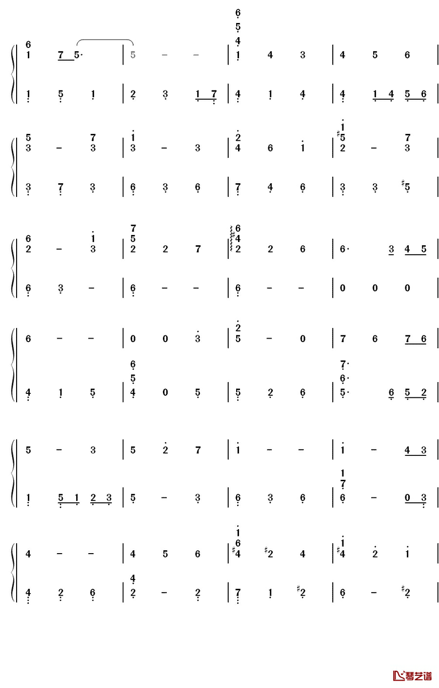 ゆめ みつけた钢琴简谱-数字双手-林原めぐみ 林原惠 　こおろぎさとみ　兴梠里美4