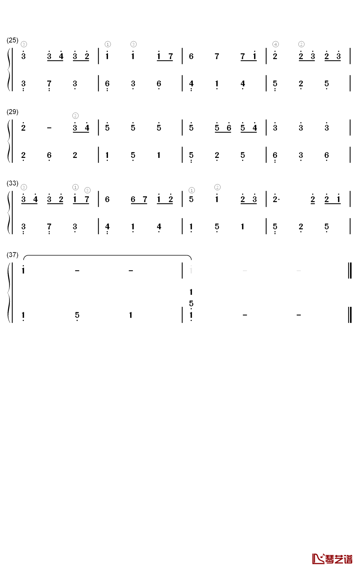 千与千寻钢琴简谱-数字双手-久石让2