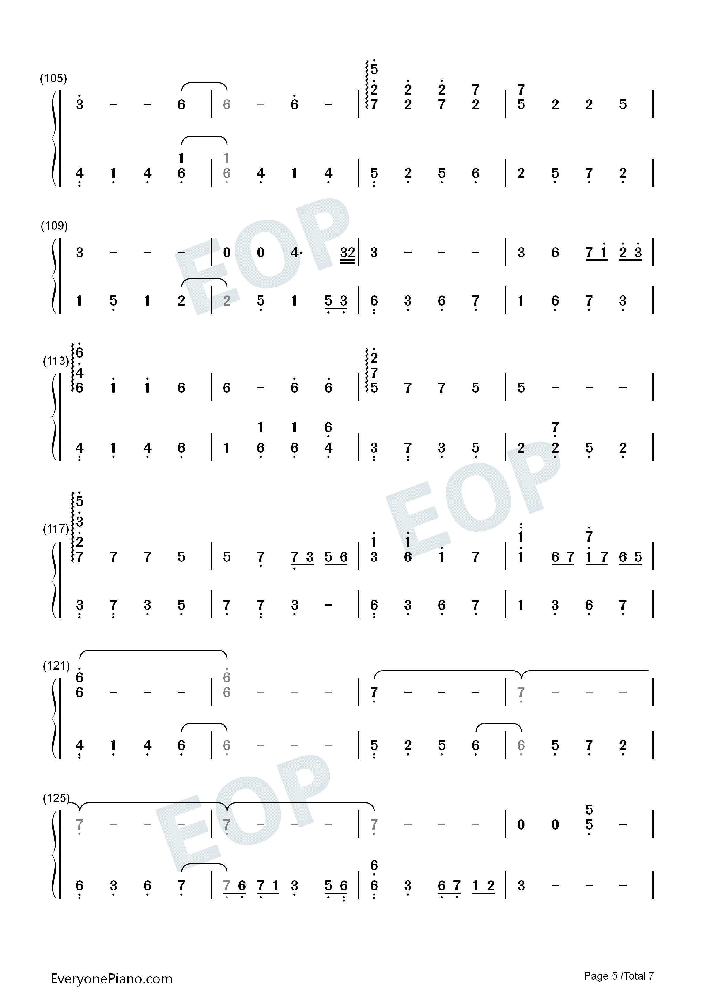 夏に花が散る钢琴简谱-羽肿演唱5