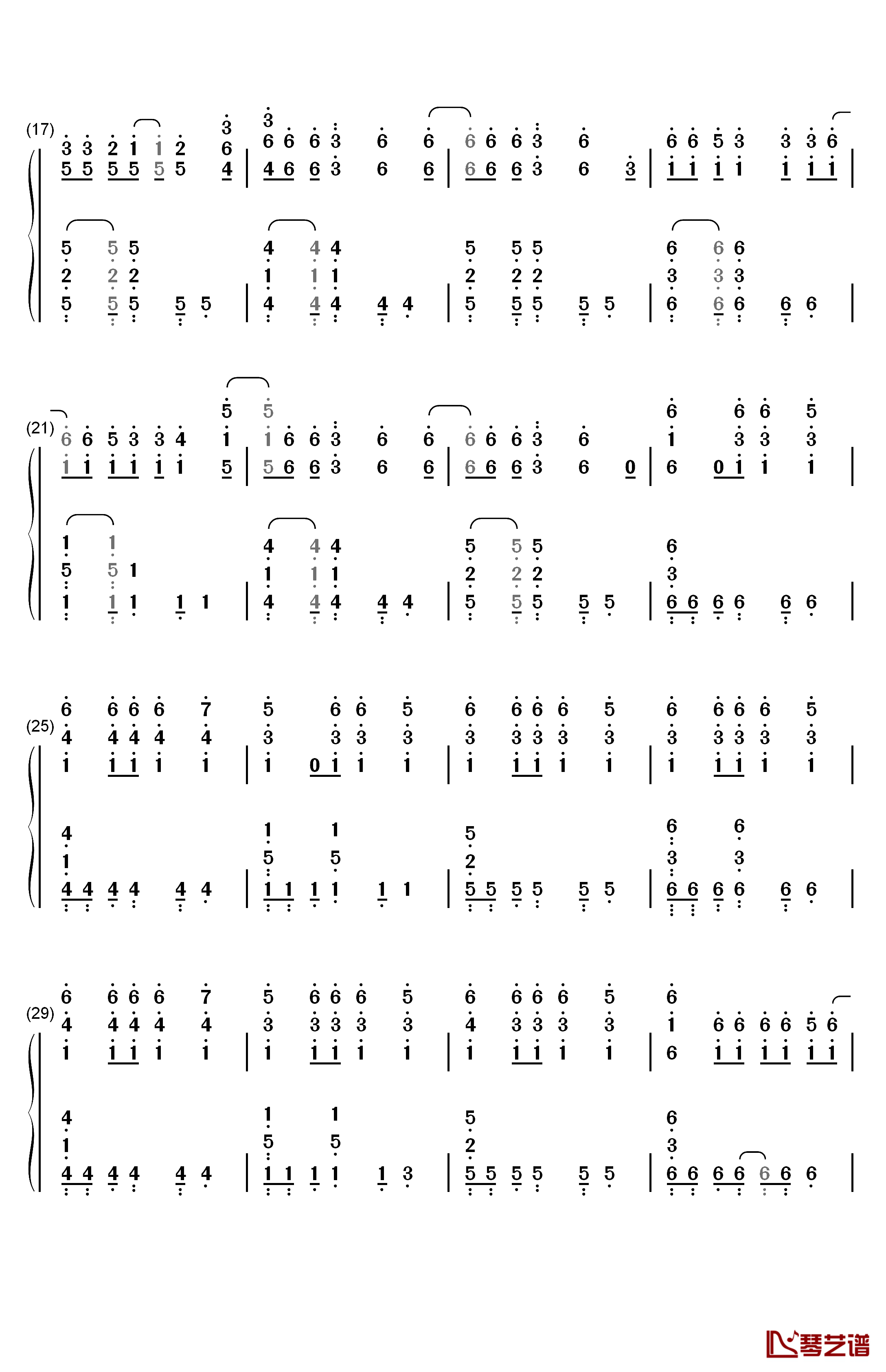 Numb摇滚版钢琴简谱-数字双手-林肯公园2