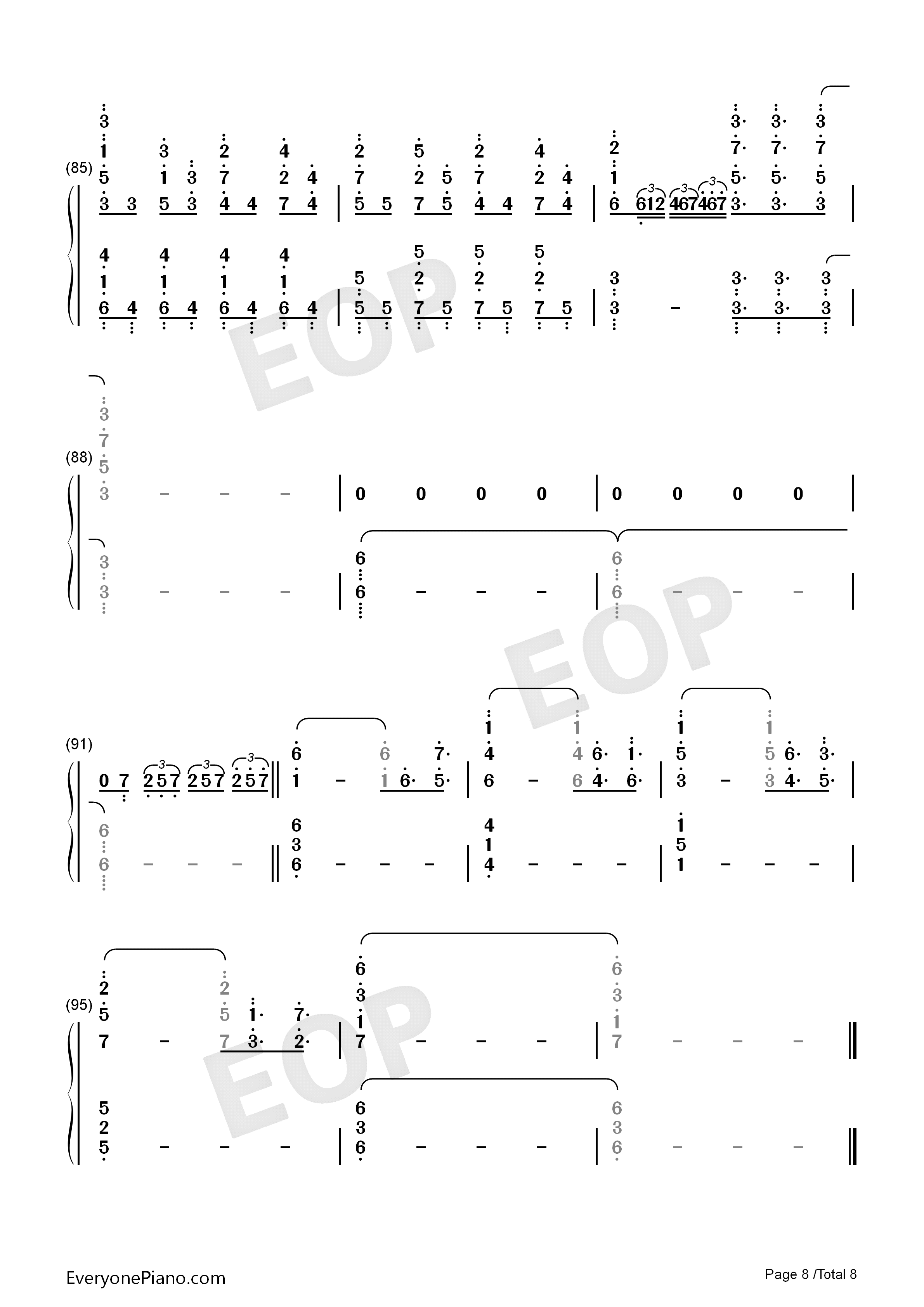 Swordland钢琴简谱-梶浦由记演唱8