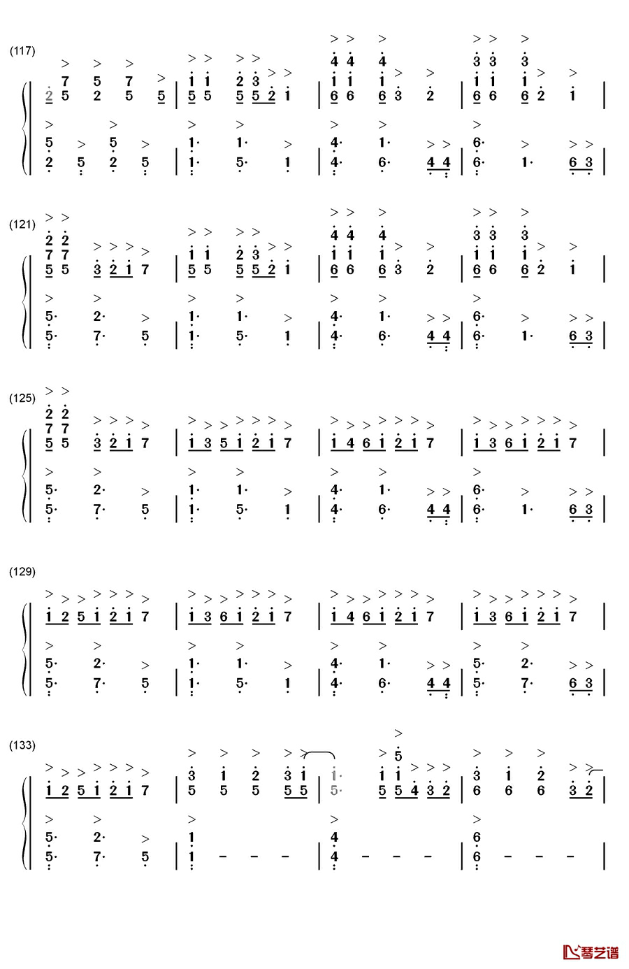 Wavin' Flag钢琴简谱-数字双手-K'Naan7