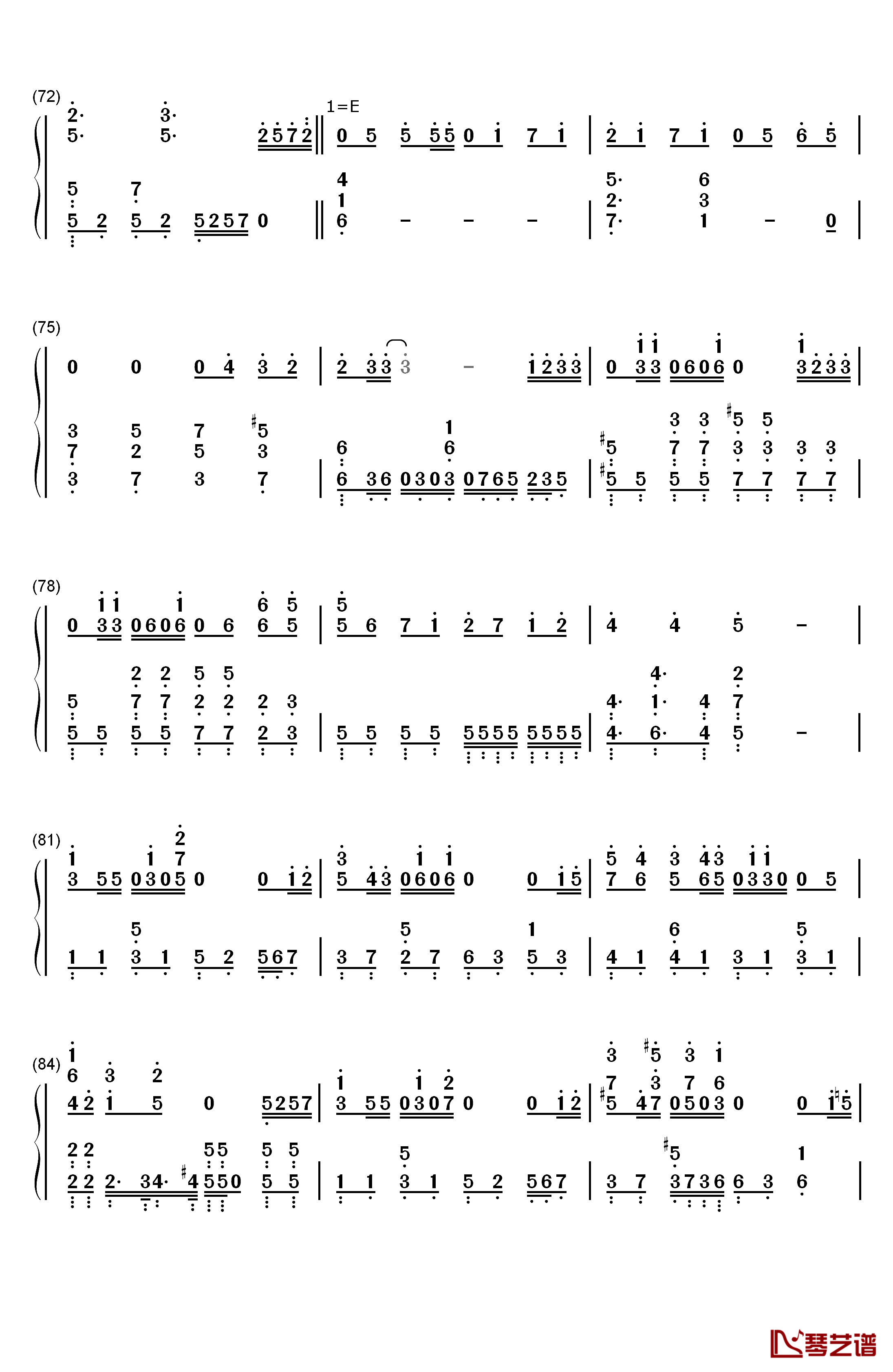 爱してるばんざーい！钢琴简谱-数字双手-μ's6