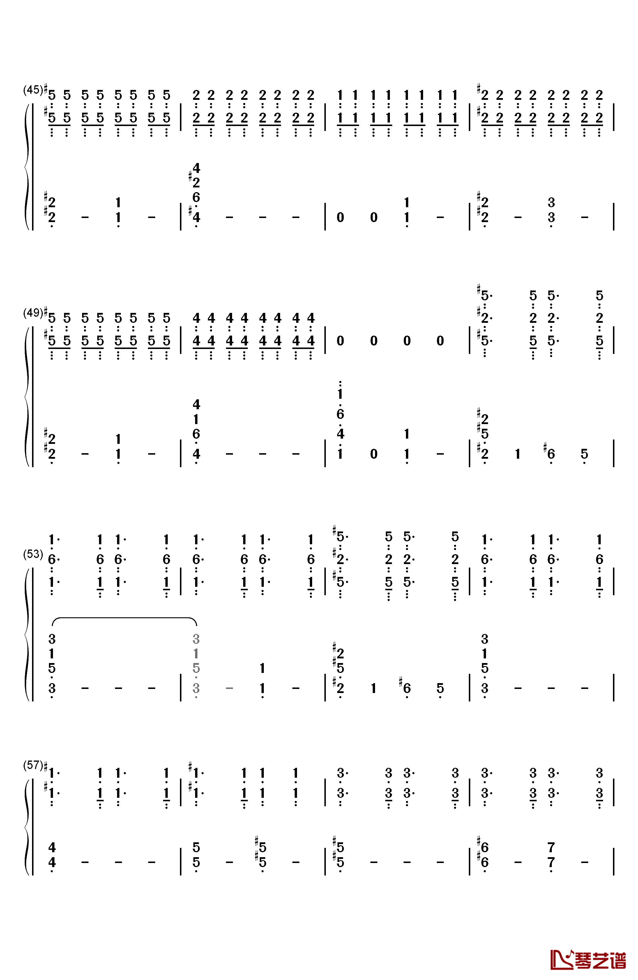 辐射4主题曲钢琴简谱-数字双手-Inon Zur4