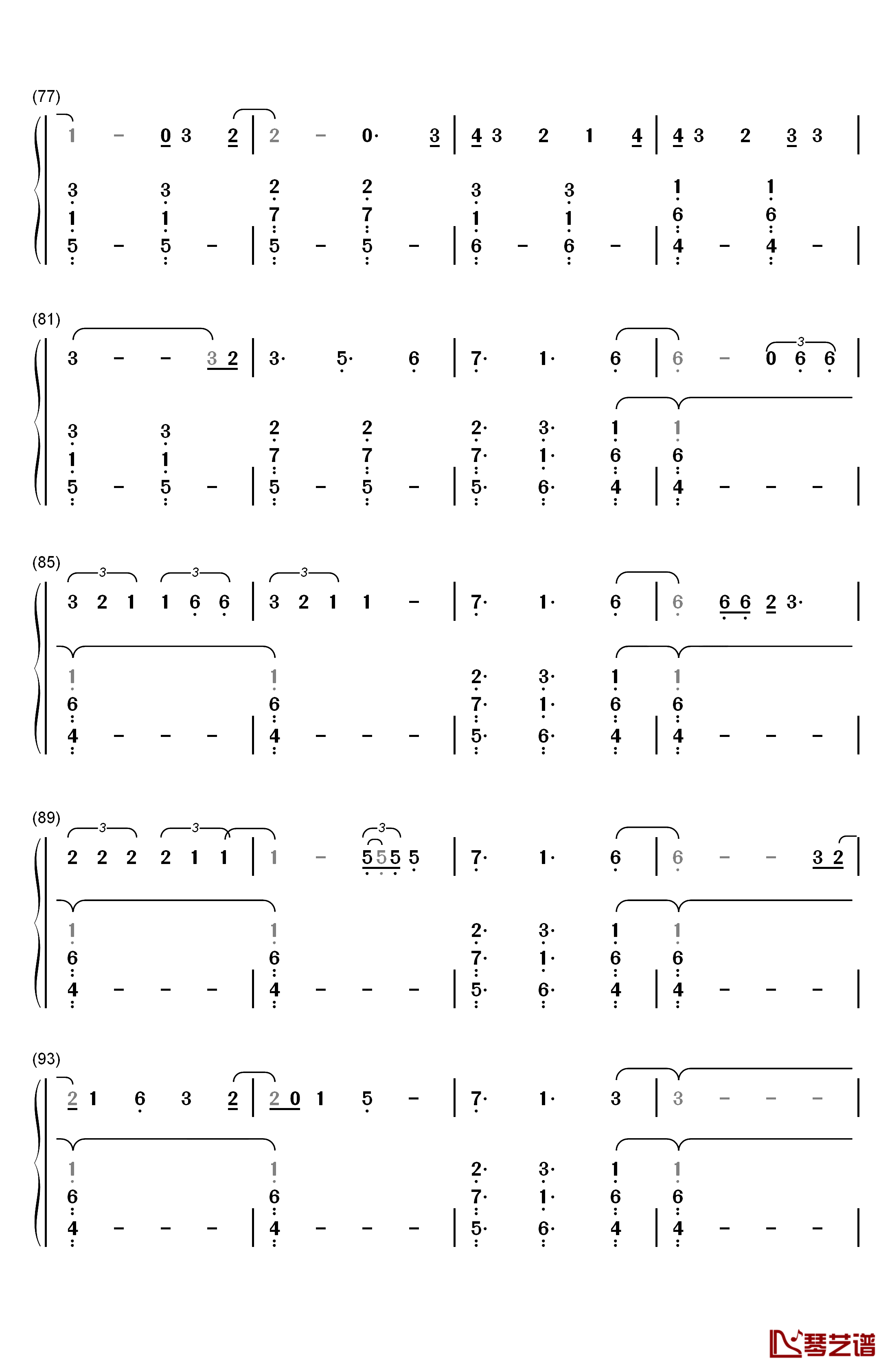 Please Don't Go钢琴简谱-数字双手-Joel Adams5