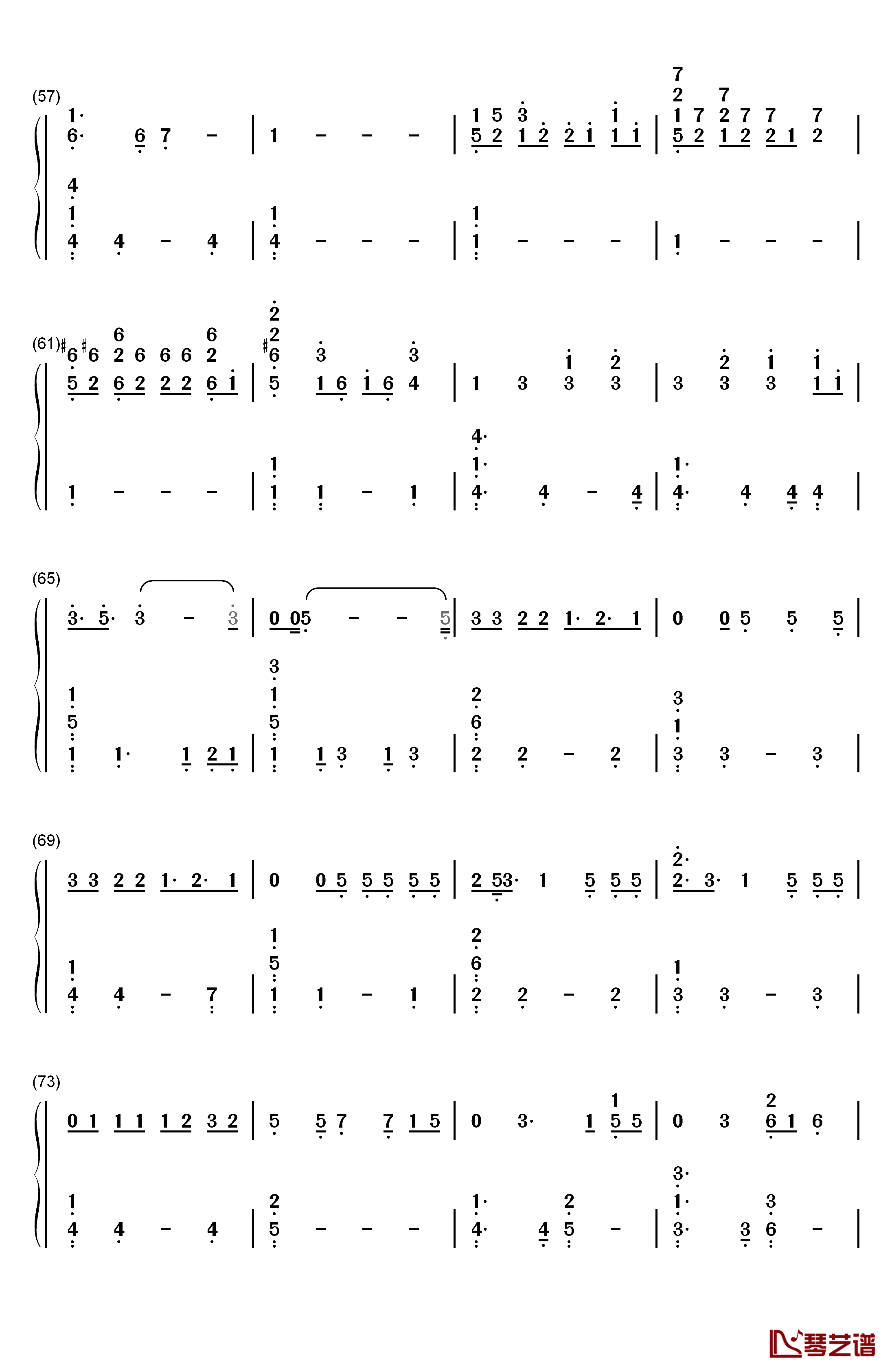 YES or YES钢琴简谱-数字双手-TWICE4