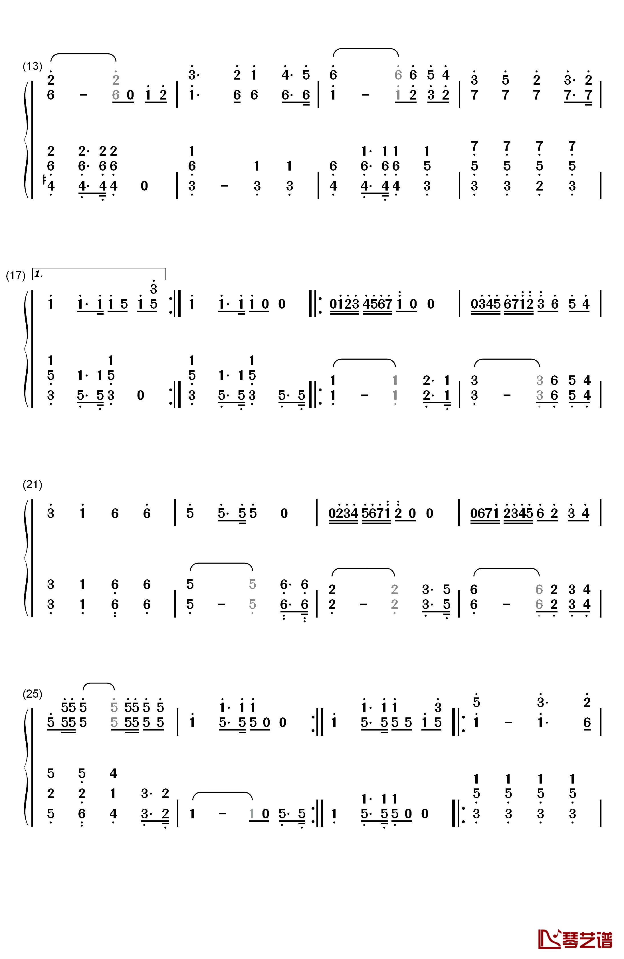 检阅进行曲钢琴简谱-数字双手-郑路2