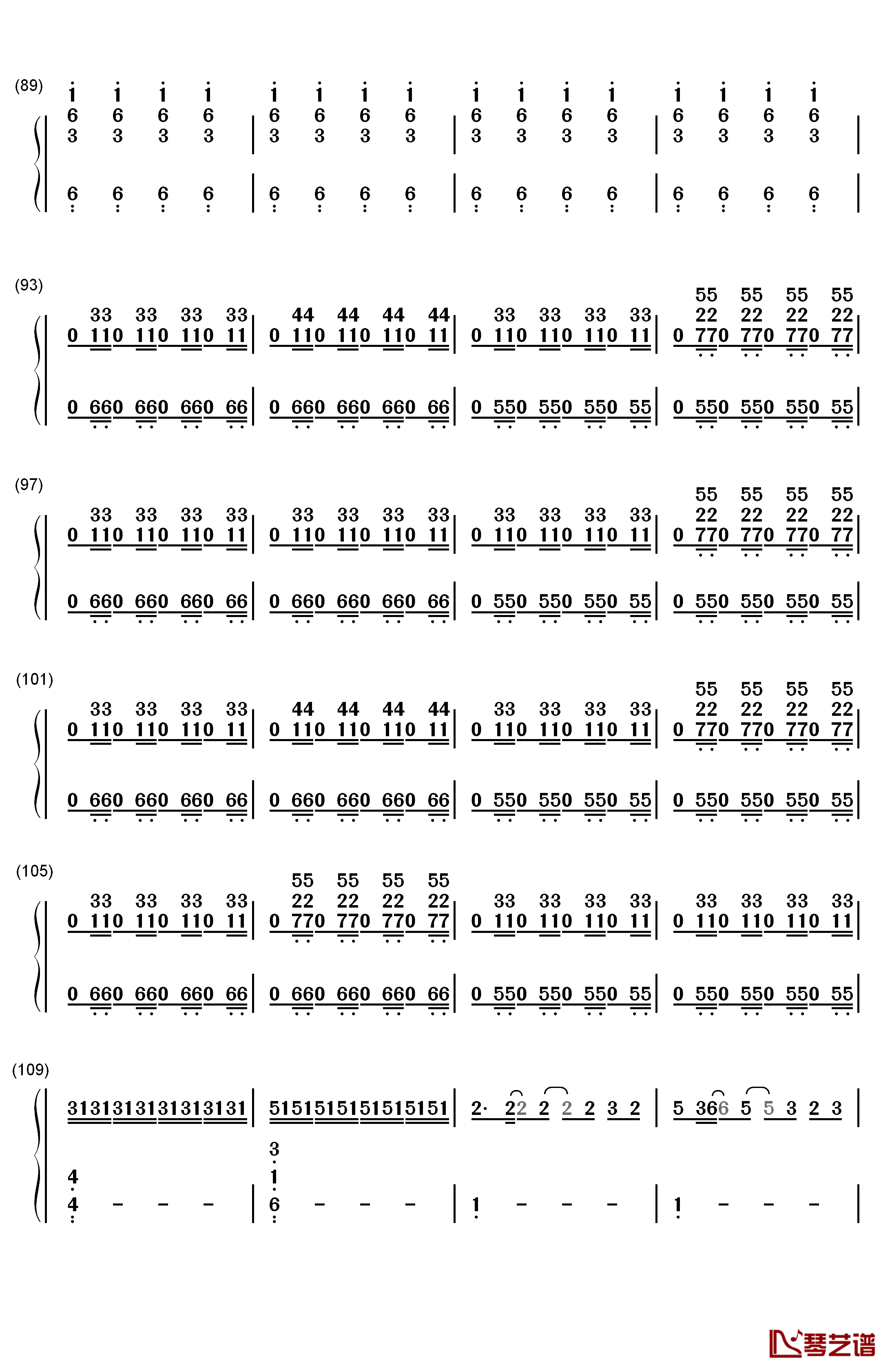 Guns for Hands钢琴简谱-数字双手-Twenty One Pilots5