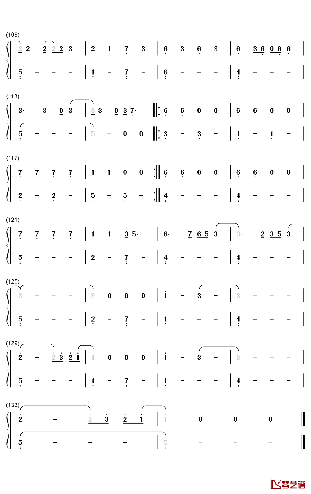 Underdog钢琴简谱-数字双手-Alicia Keys5