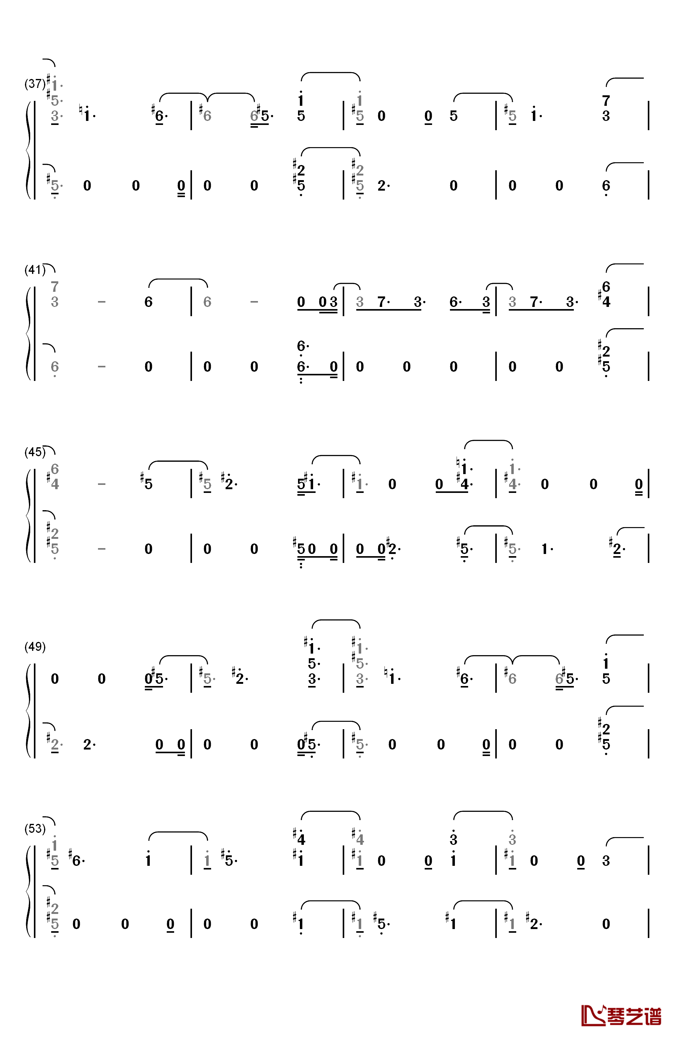 The Spark钢琴简谱-数字双手-John Williams3