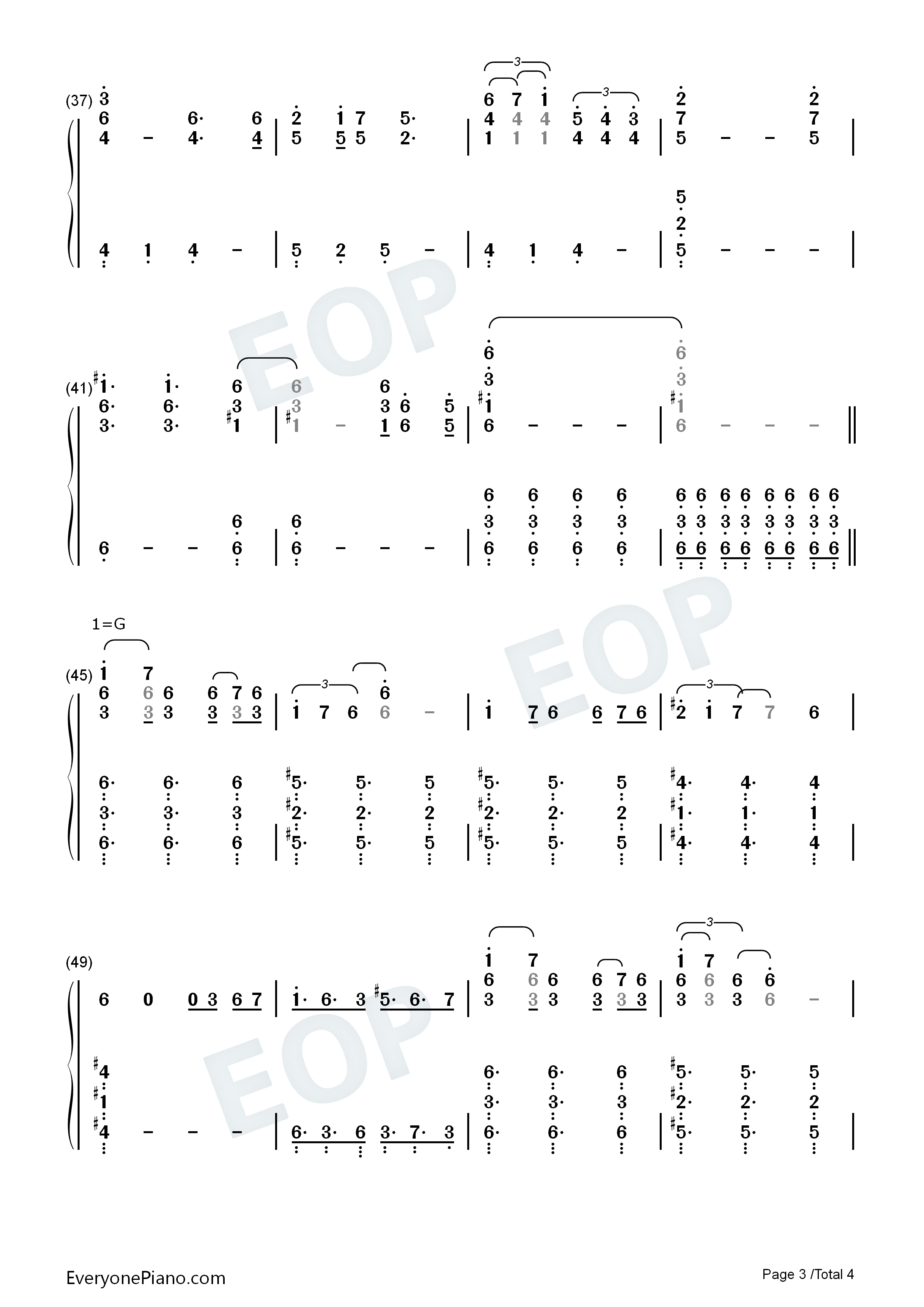 裏切り者のレクイエム钢琴简谱-长谷川大介演唱3