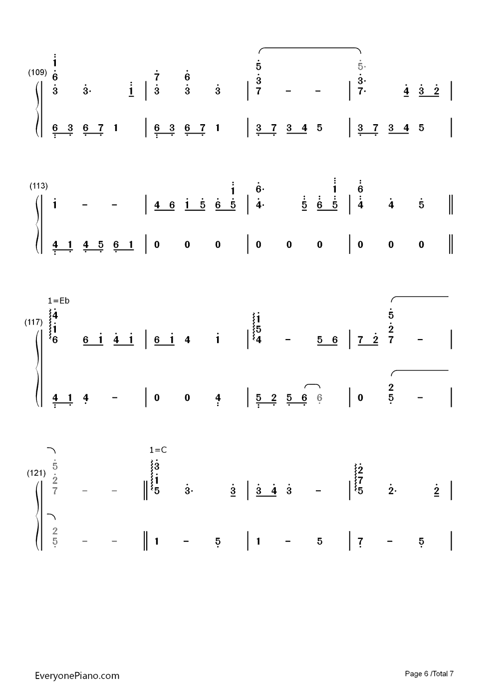 风の街へ钢琴简谱-FictionJunction KEIKO演唱6