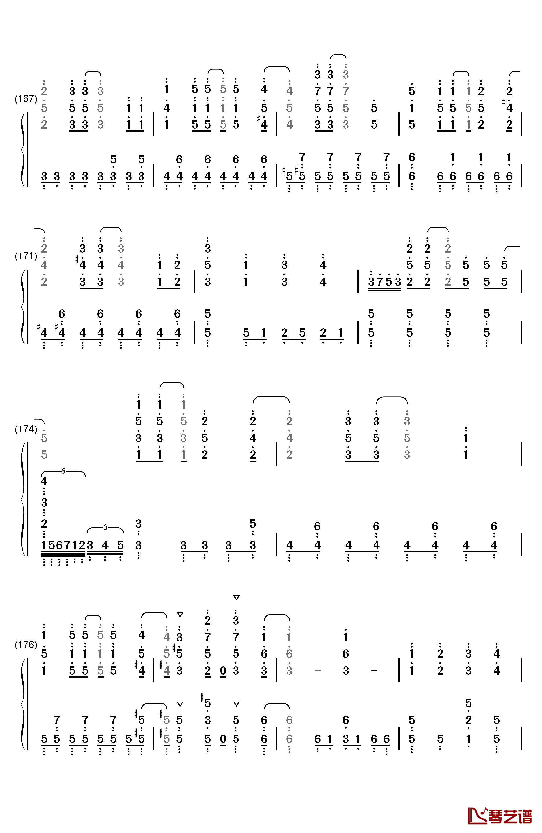 地球最后の告白を钢琴简谱-数字双手-GUMI11