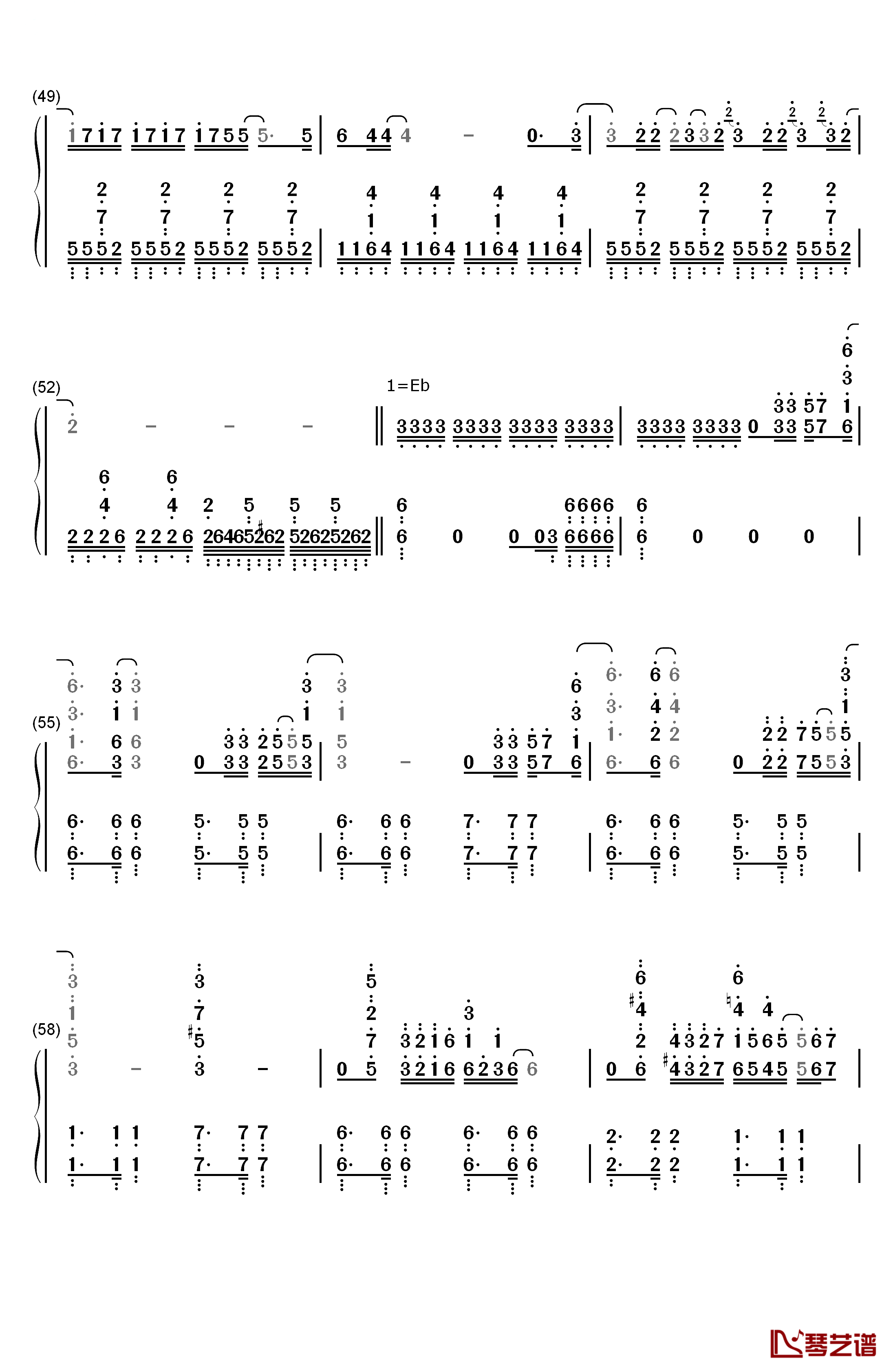 Hawaii Five钢琴简谱-数字双手-Brian Tyler5