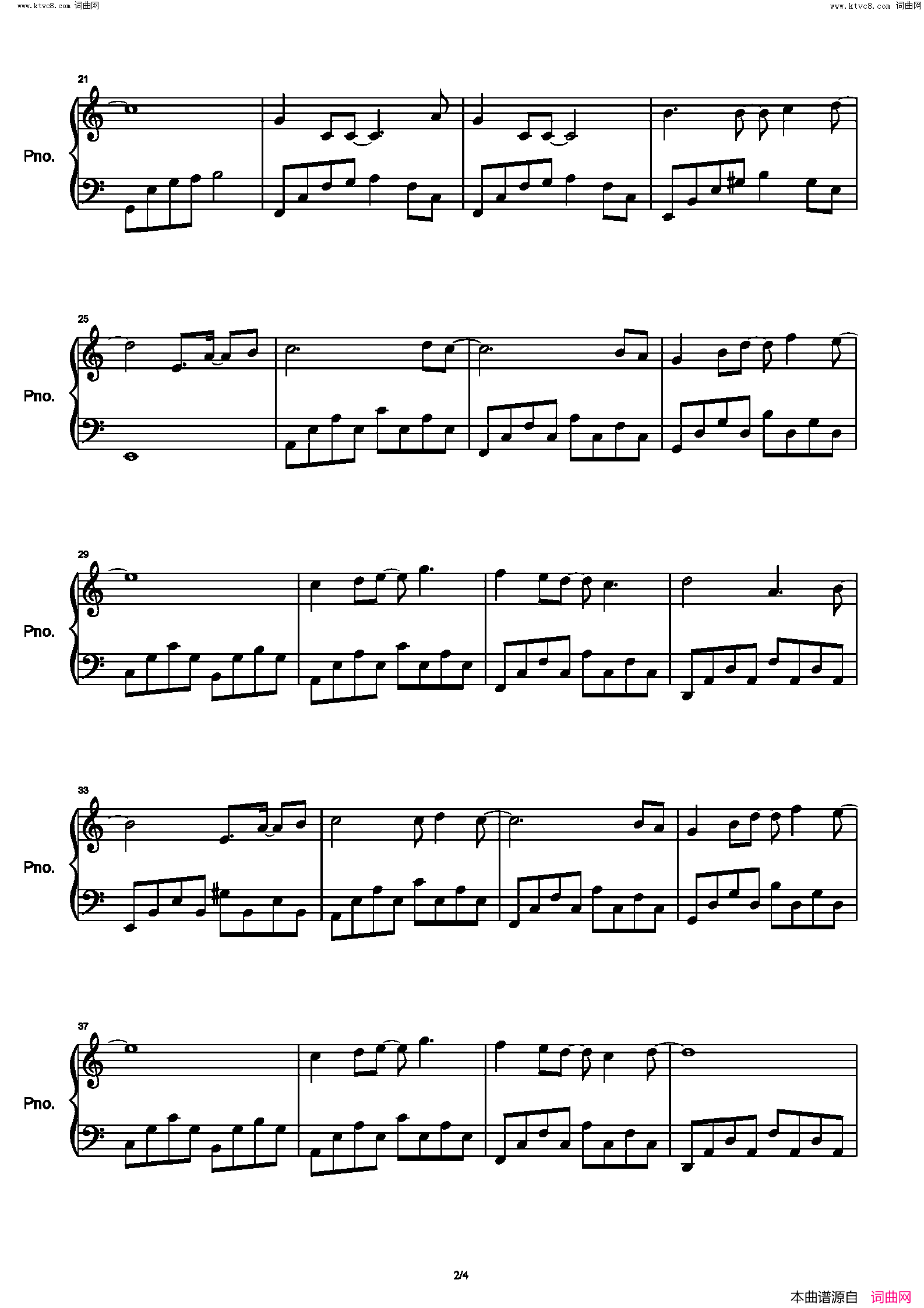 我们的爱简谱-F·I·R·飞儿乐团演唱-F·I·R、谢宥慧/F·I·R词曲1
