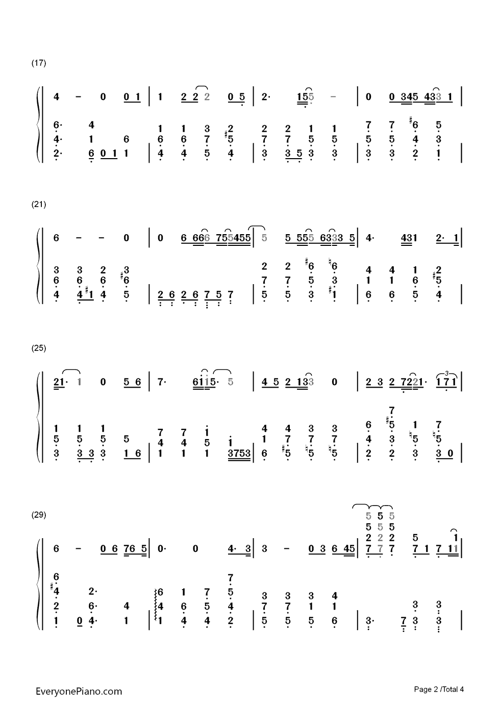 My Memory钢琴简谱-数字双手-Ryu2