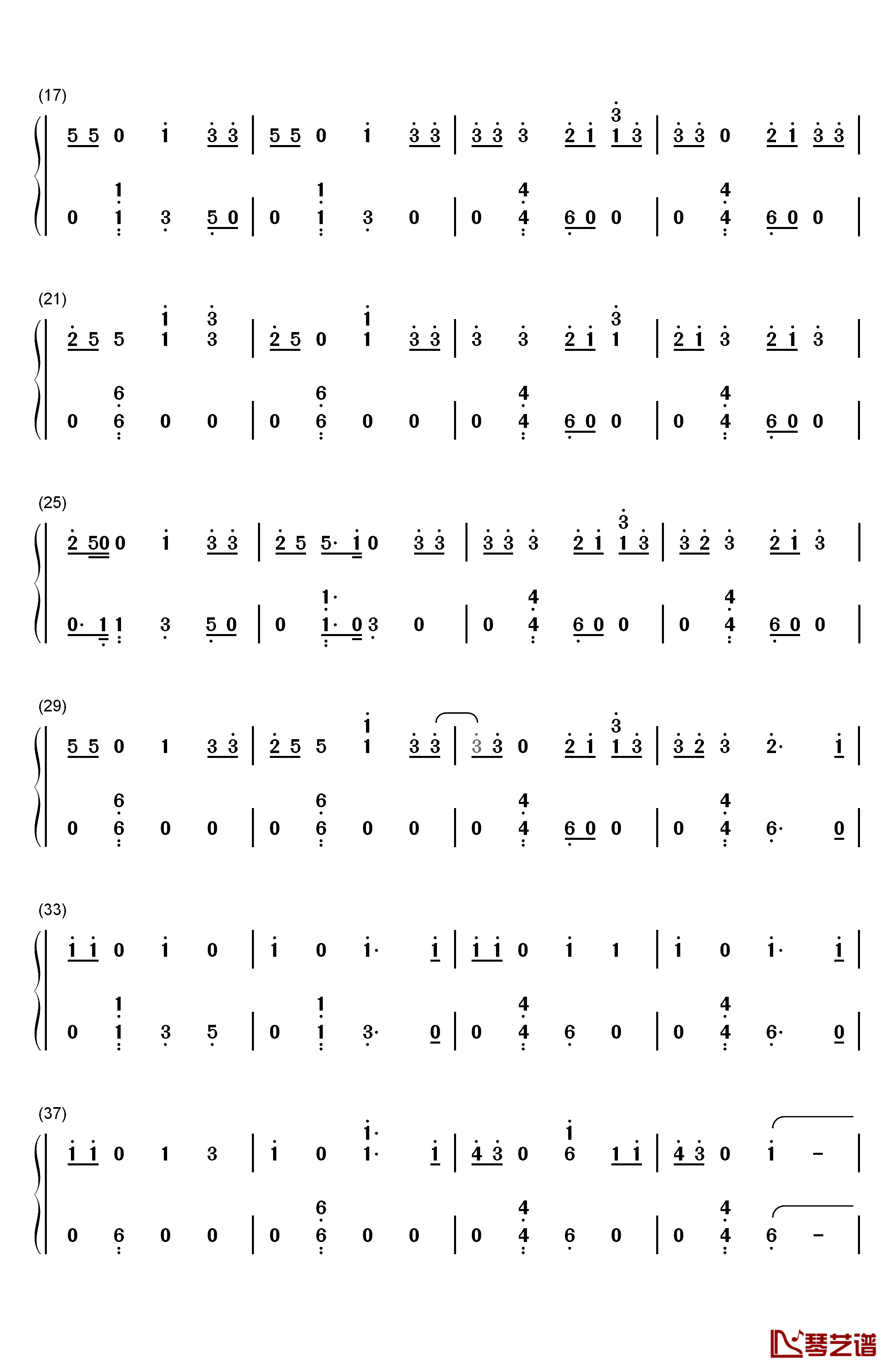 Hymn钢琴简谱-数字双手-Kesha2