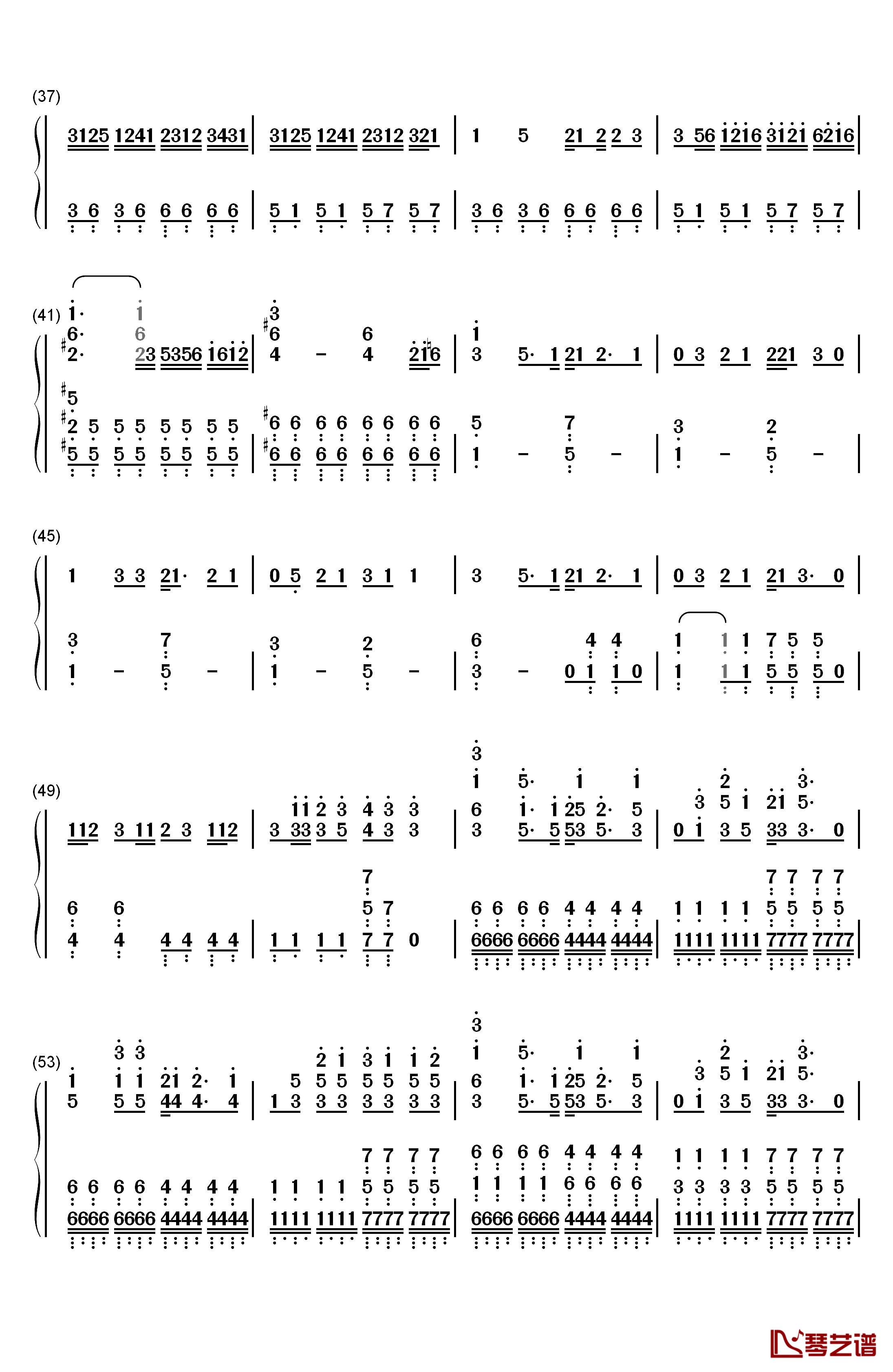 サムライハート (Some Like It Hot!!)钢琴简谱-数字双手-SPYAIR3