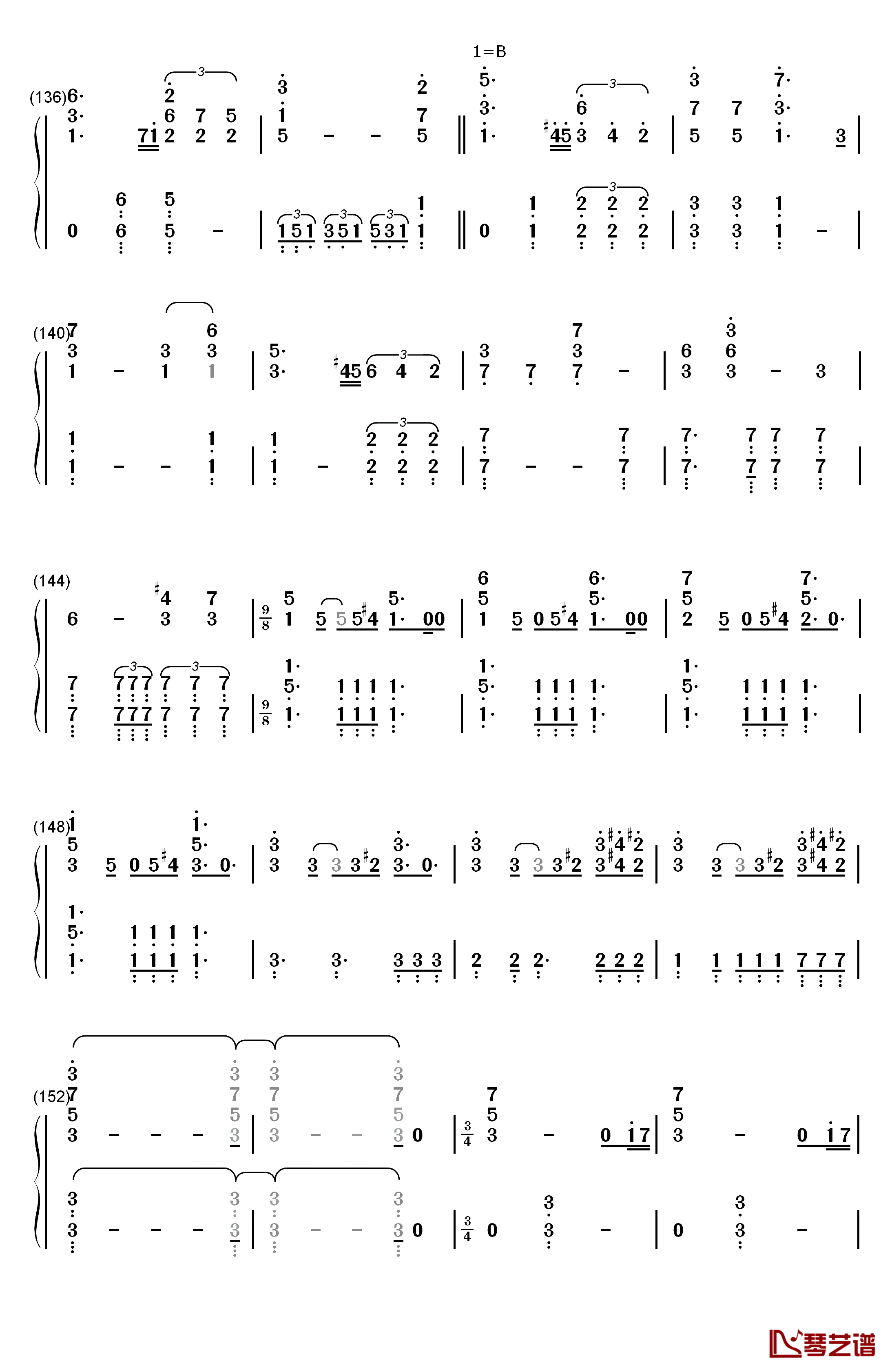 The Adventures of Han钢琴简谱-数字双手-John Williams8