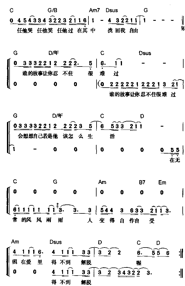 小说简谱1