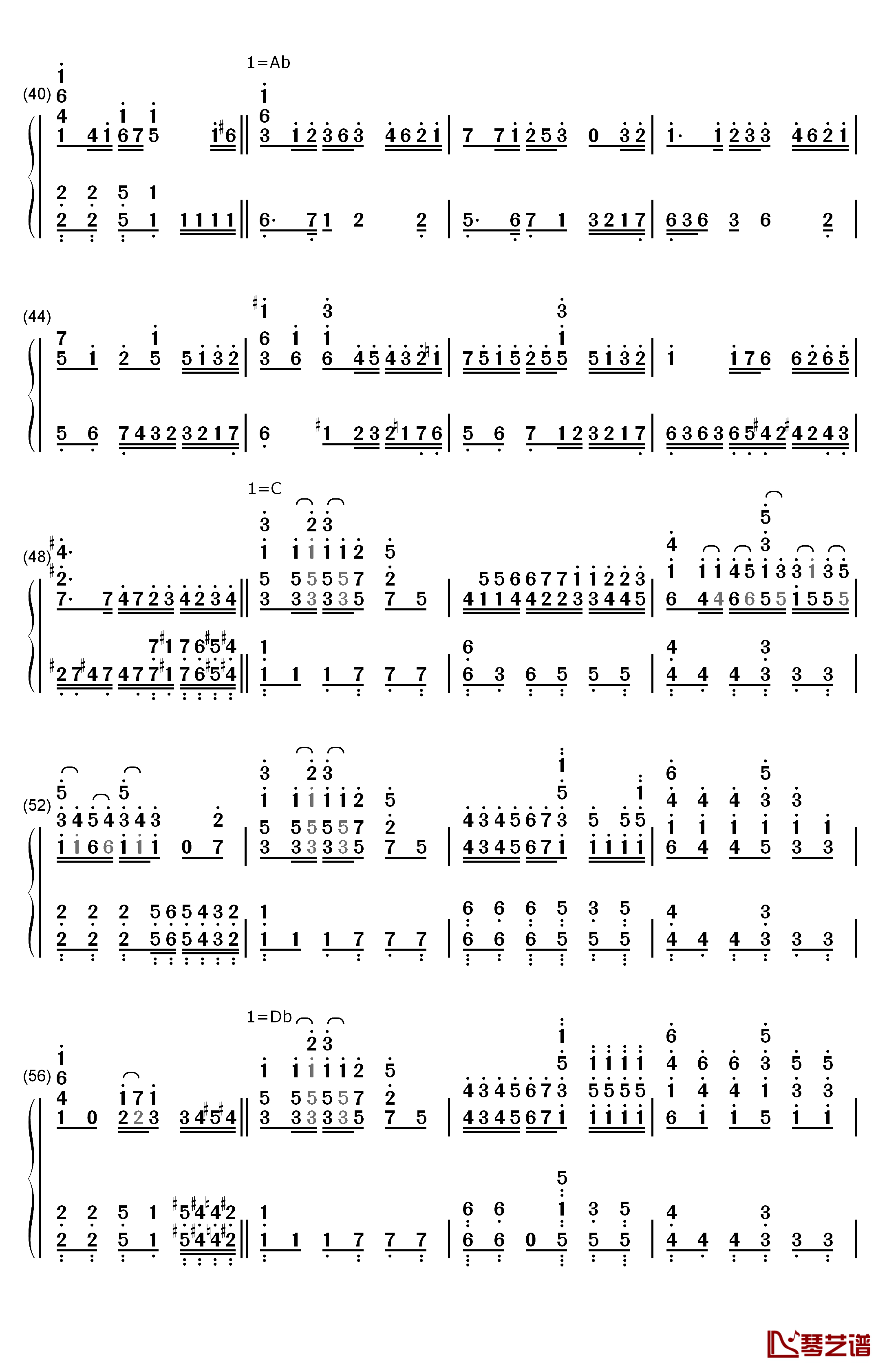 Homecoming钢琴简谱-数字双手-Jon Schmidt3