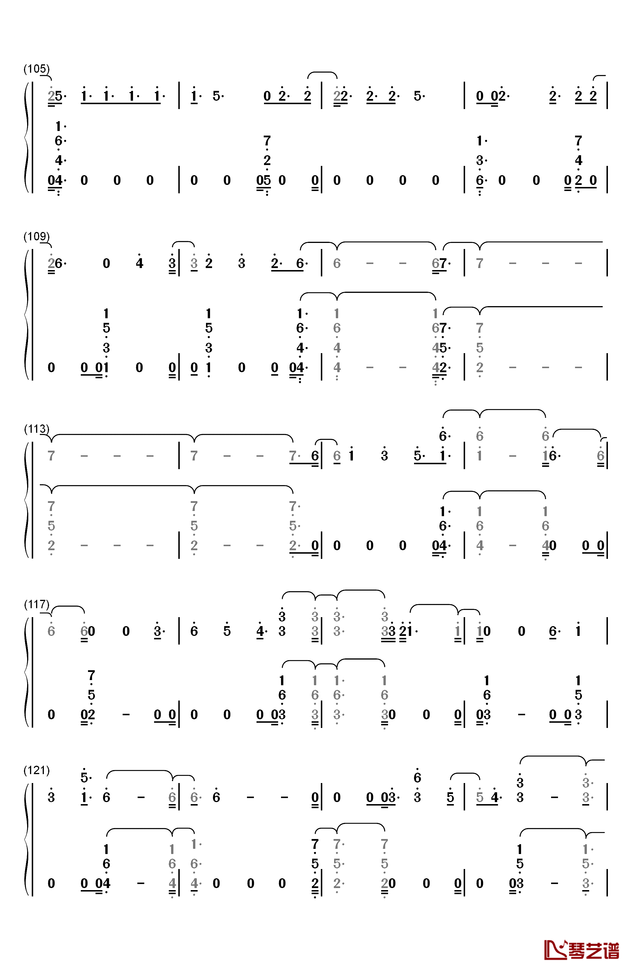 You Are The Reason钢琴简谱-数字双手-Calum Scott7