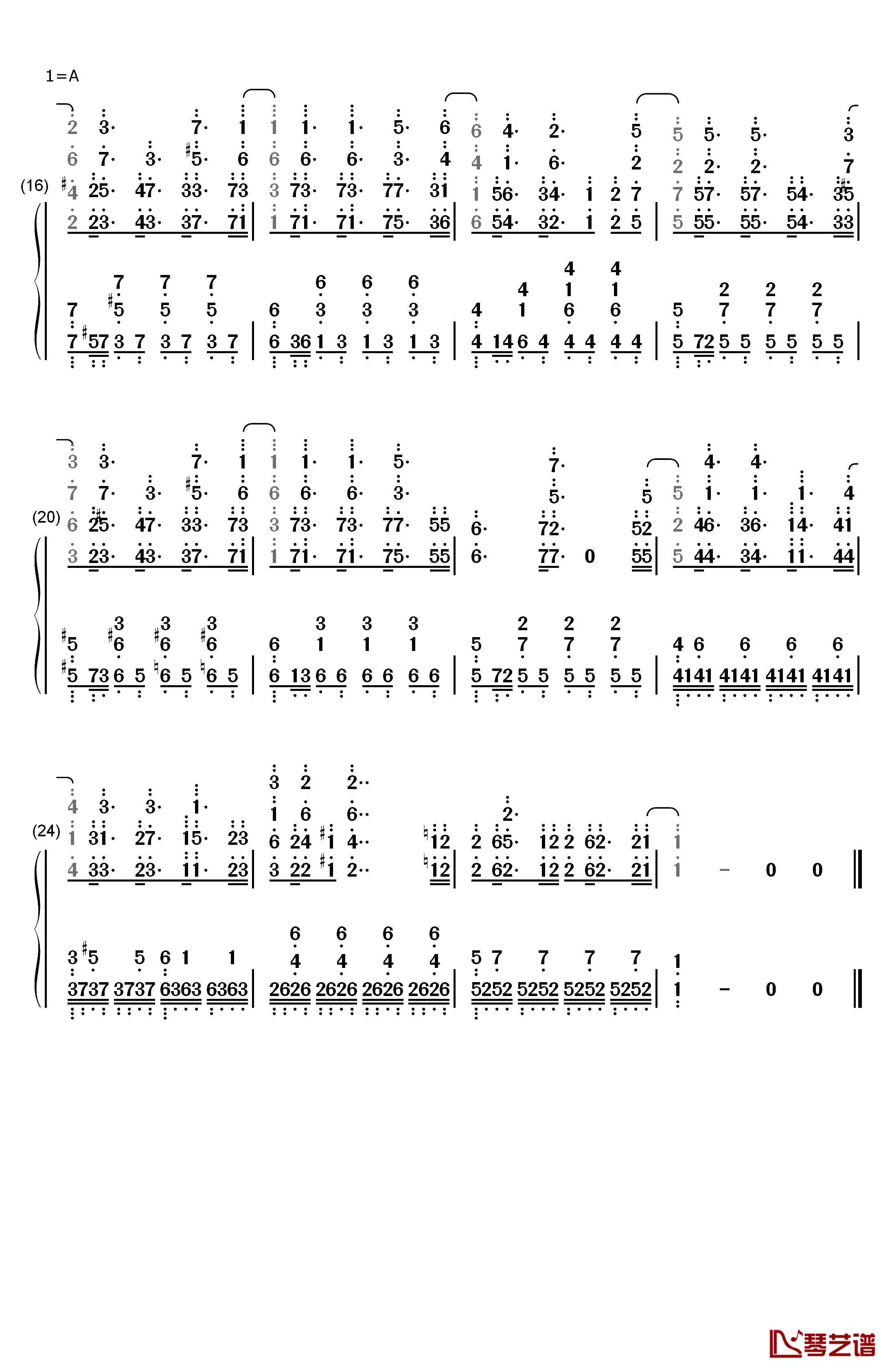 Name of Love钢琴简谱-数字双手-Cinema Staff2