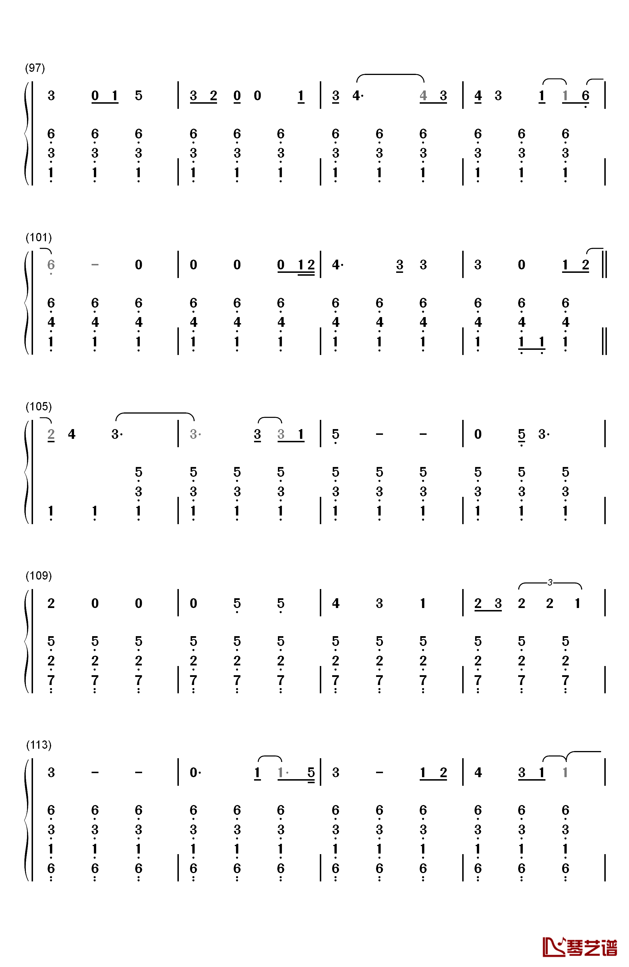 She Used To Be Mine钢琴简谱-数字双手-Sara Bareilles6