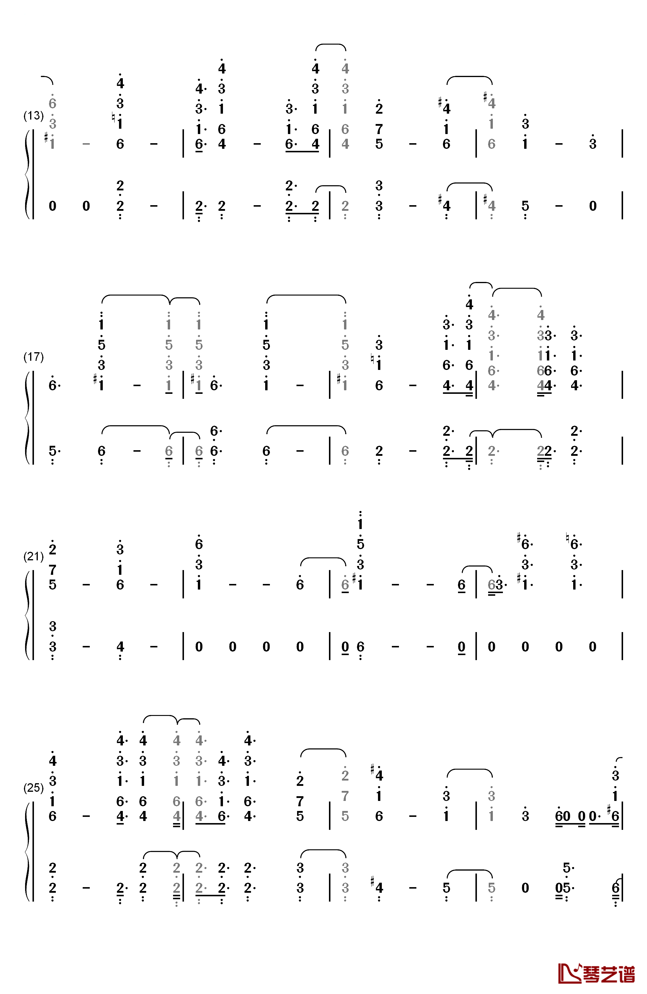 Black SpiderMan钢琴简谱-数字双手-Logic2