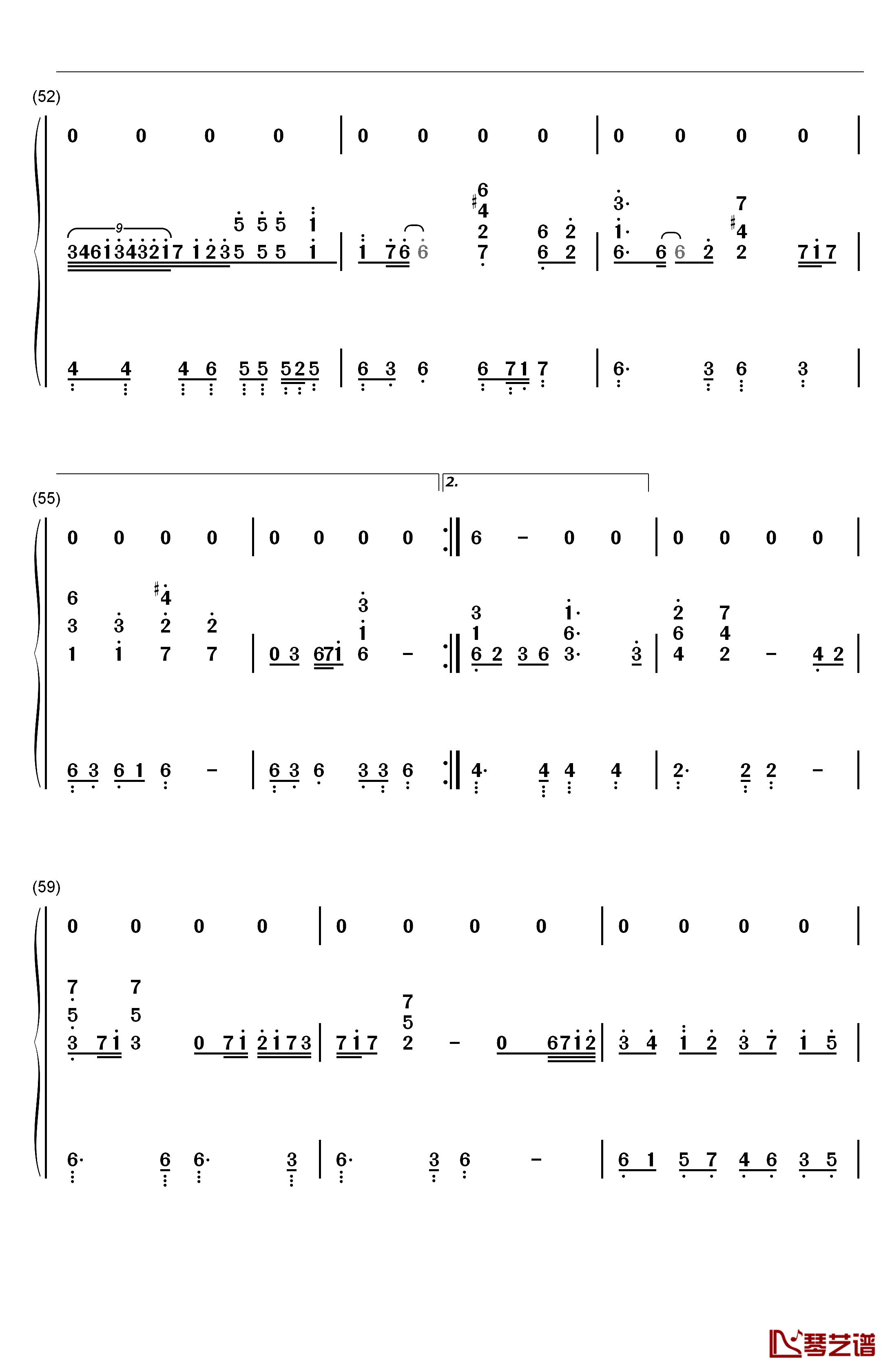 素敌だね钢琴简谱-数字双手-中野律纪（RIKKI）5