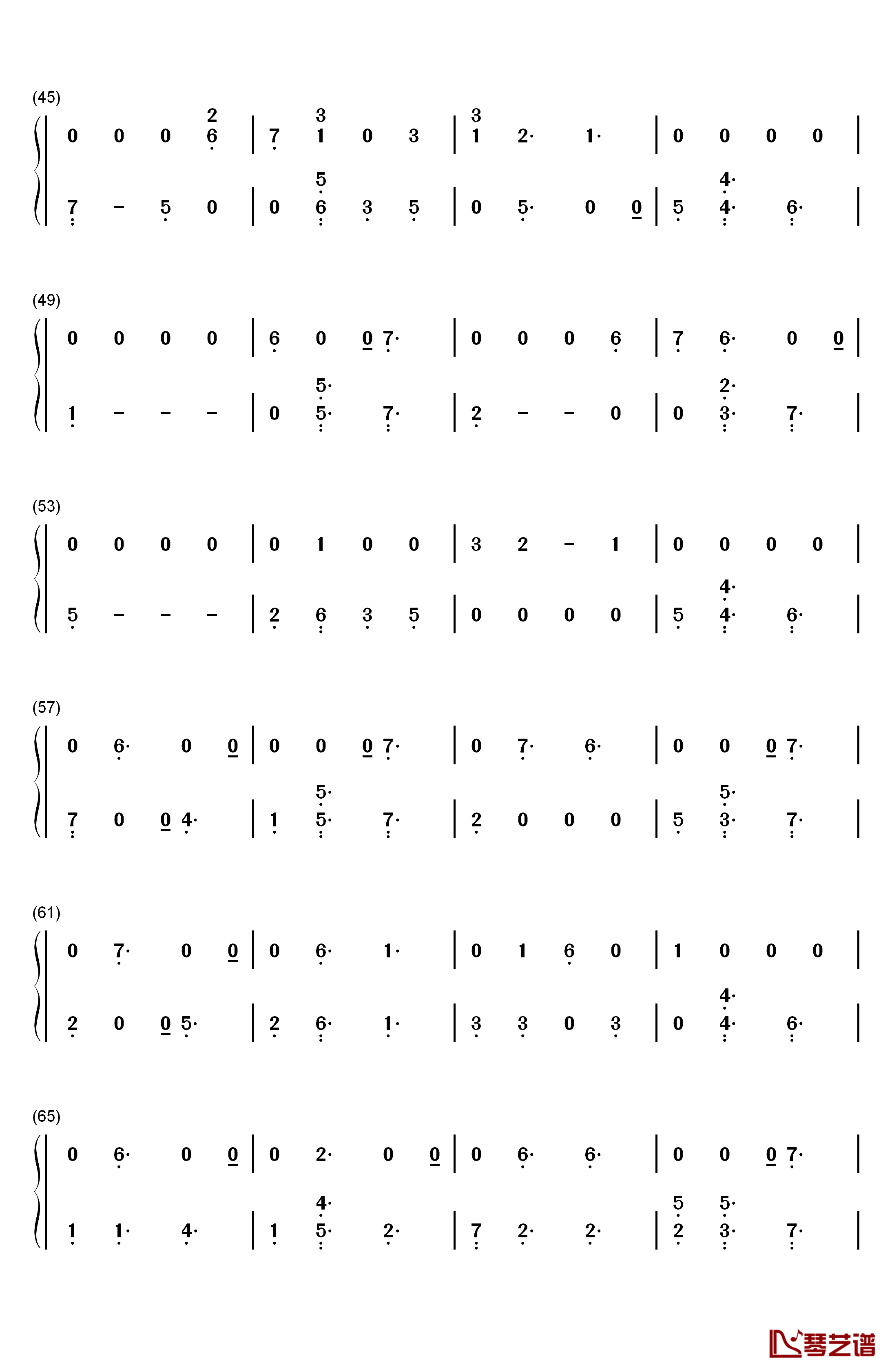 Entertainer钢琴简谱-数字双手-Zayn3