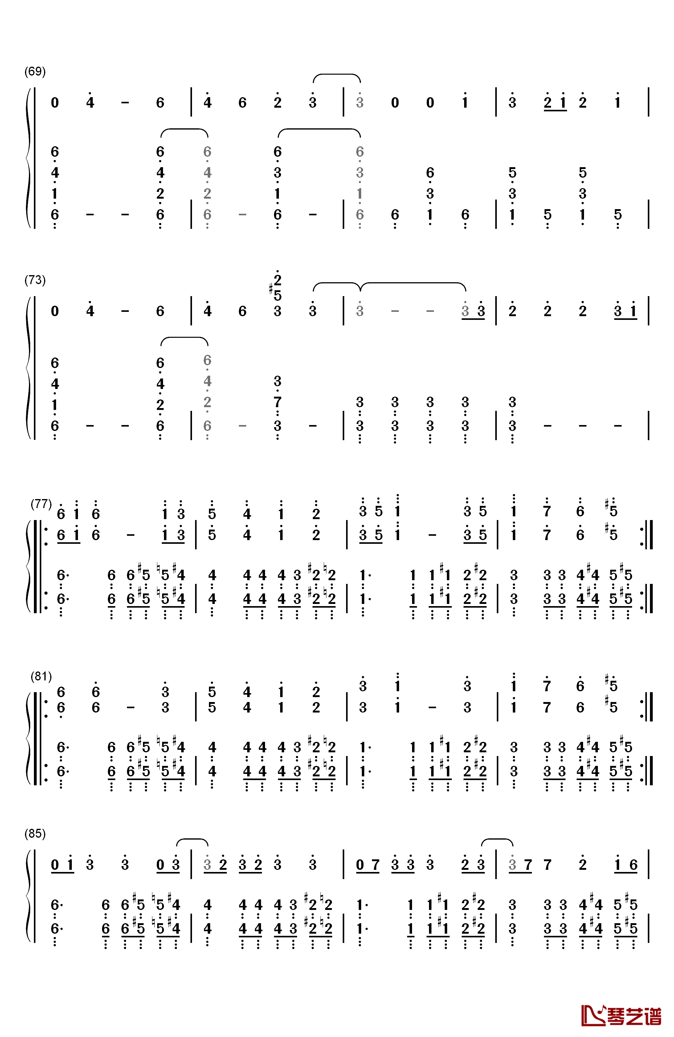 Thought Contagion钢琴简谱-数字双手-Muse4