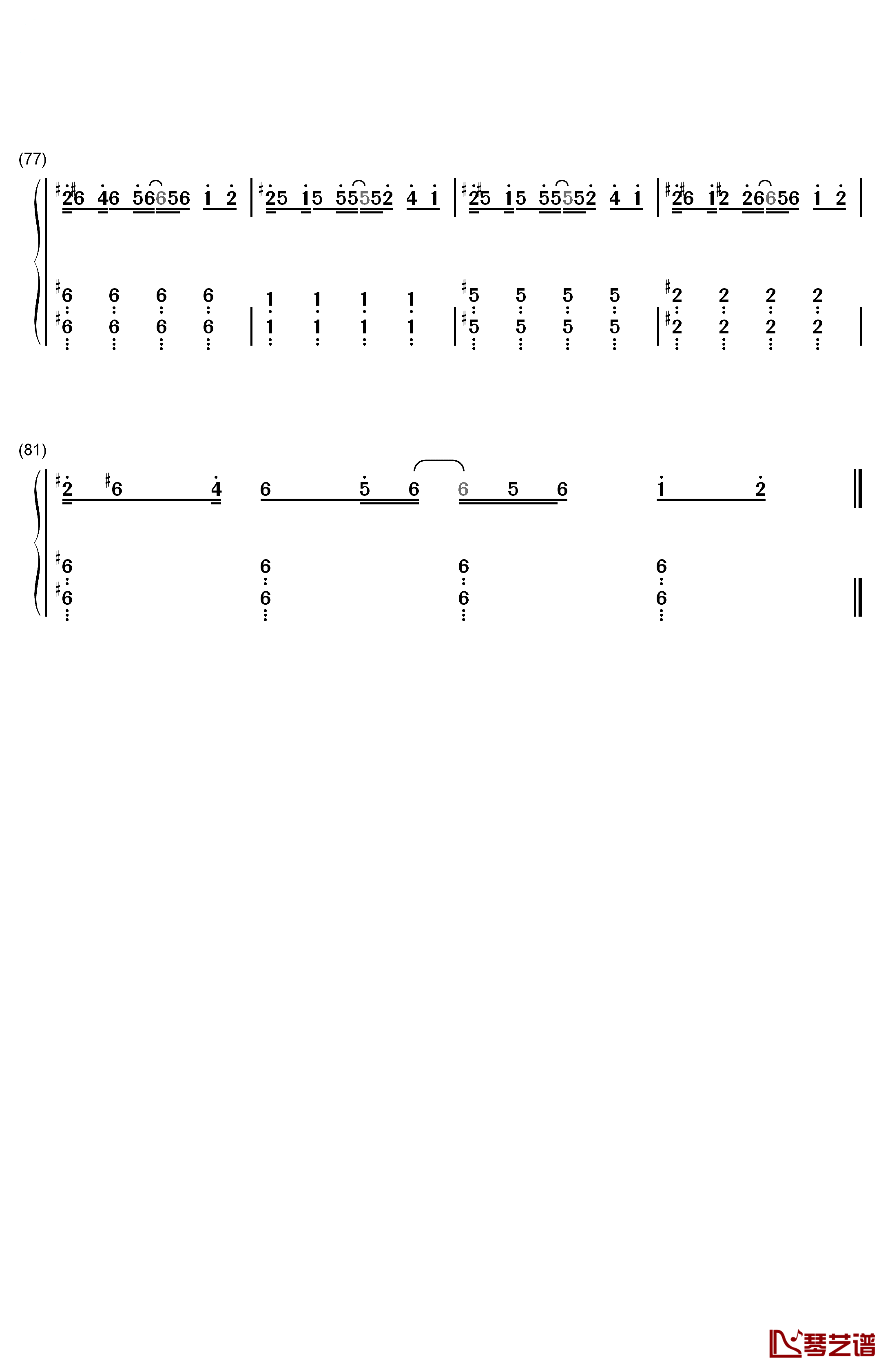 I Need Your Love钢琴简谱-数字双手-Calvin Harris ft. Ellie Goulding6