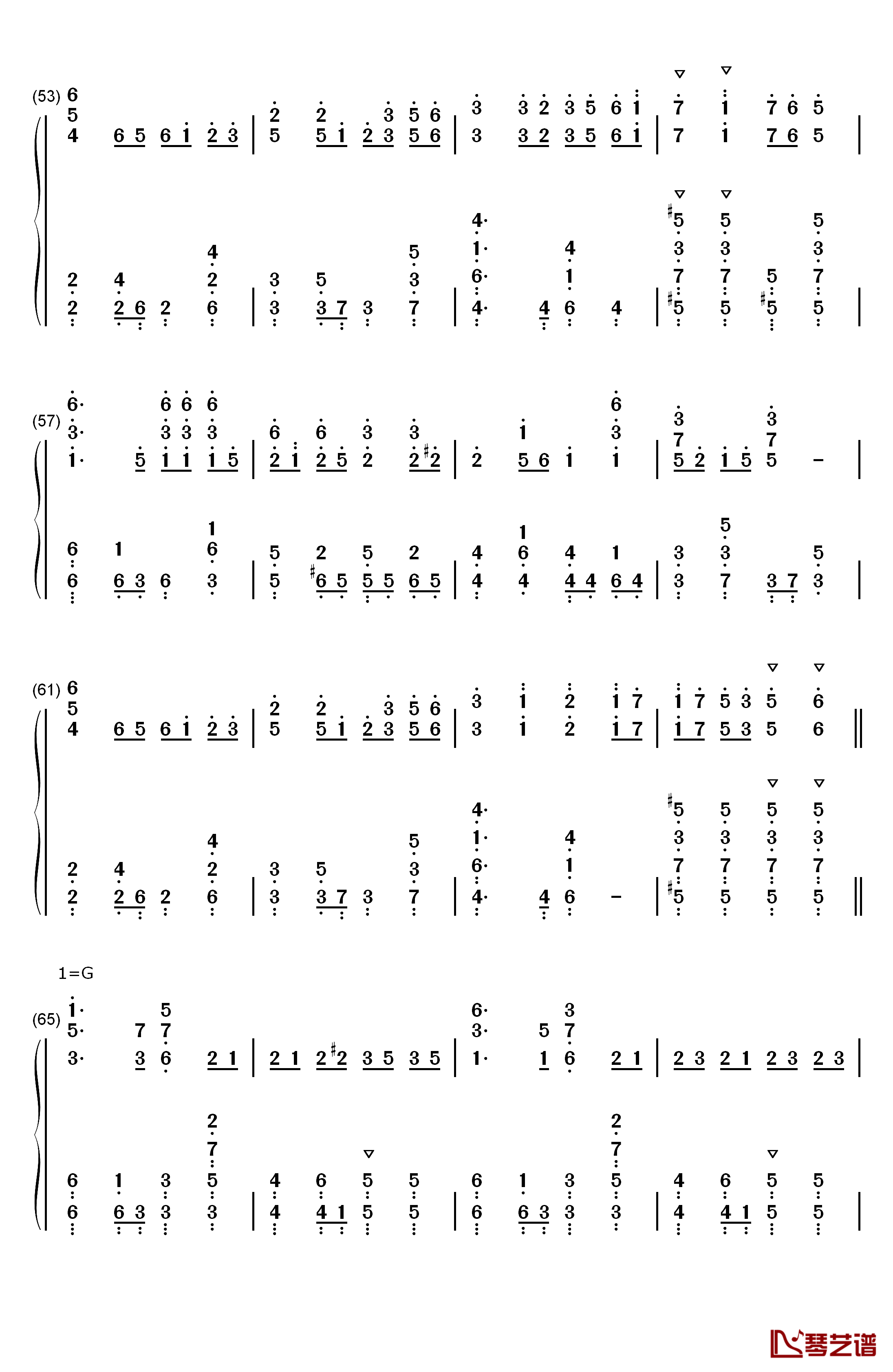 阳炎days钢琴简谱-数字双手-自然の敌P4