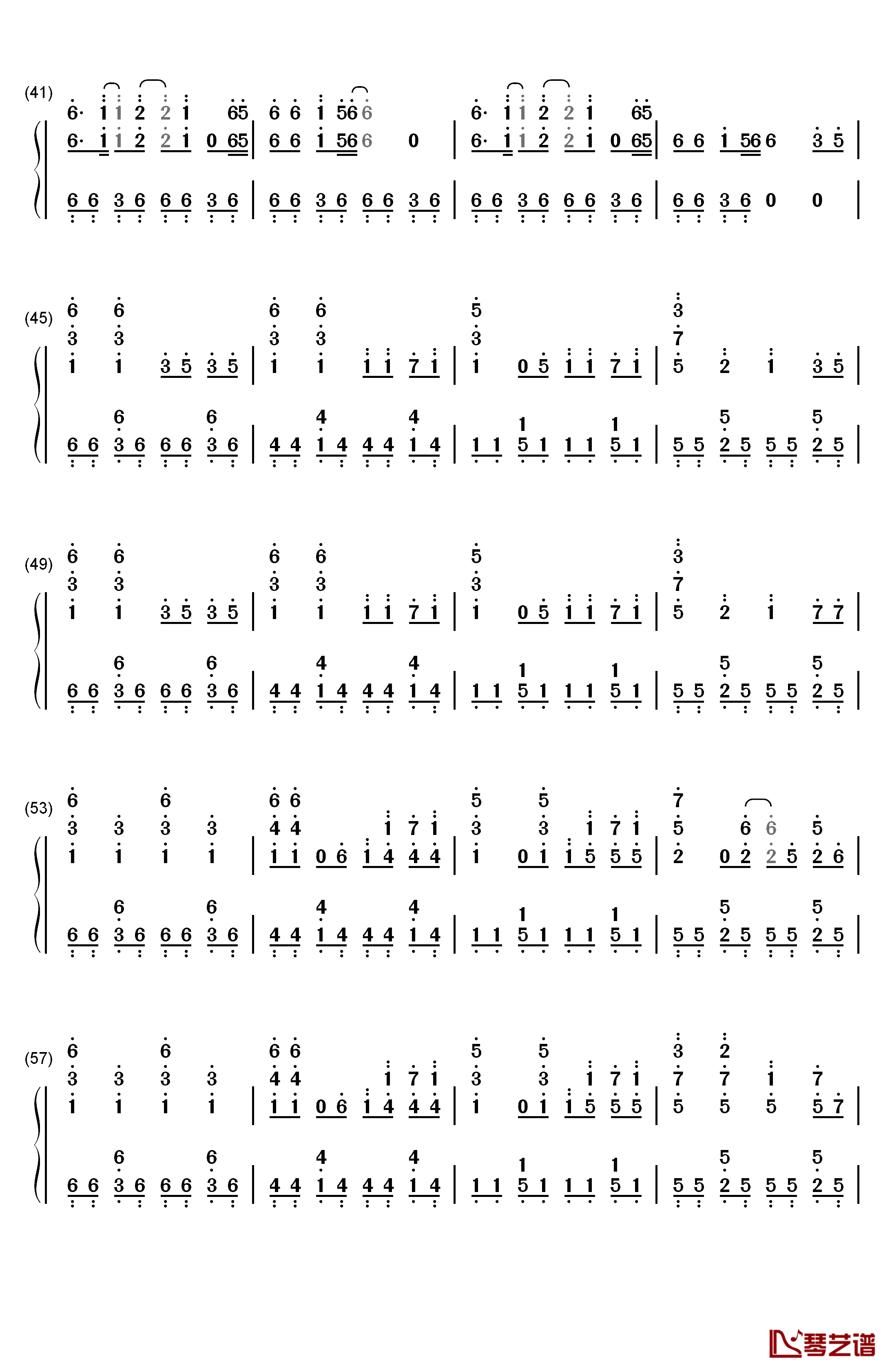 Roly钢琴简谱-数字双手-T-ara3