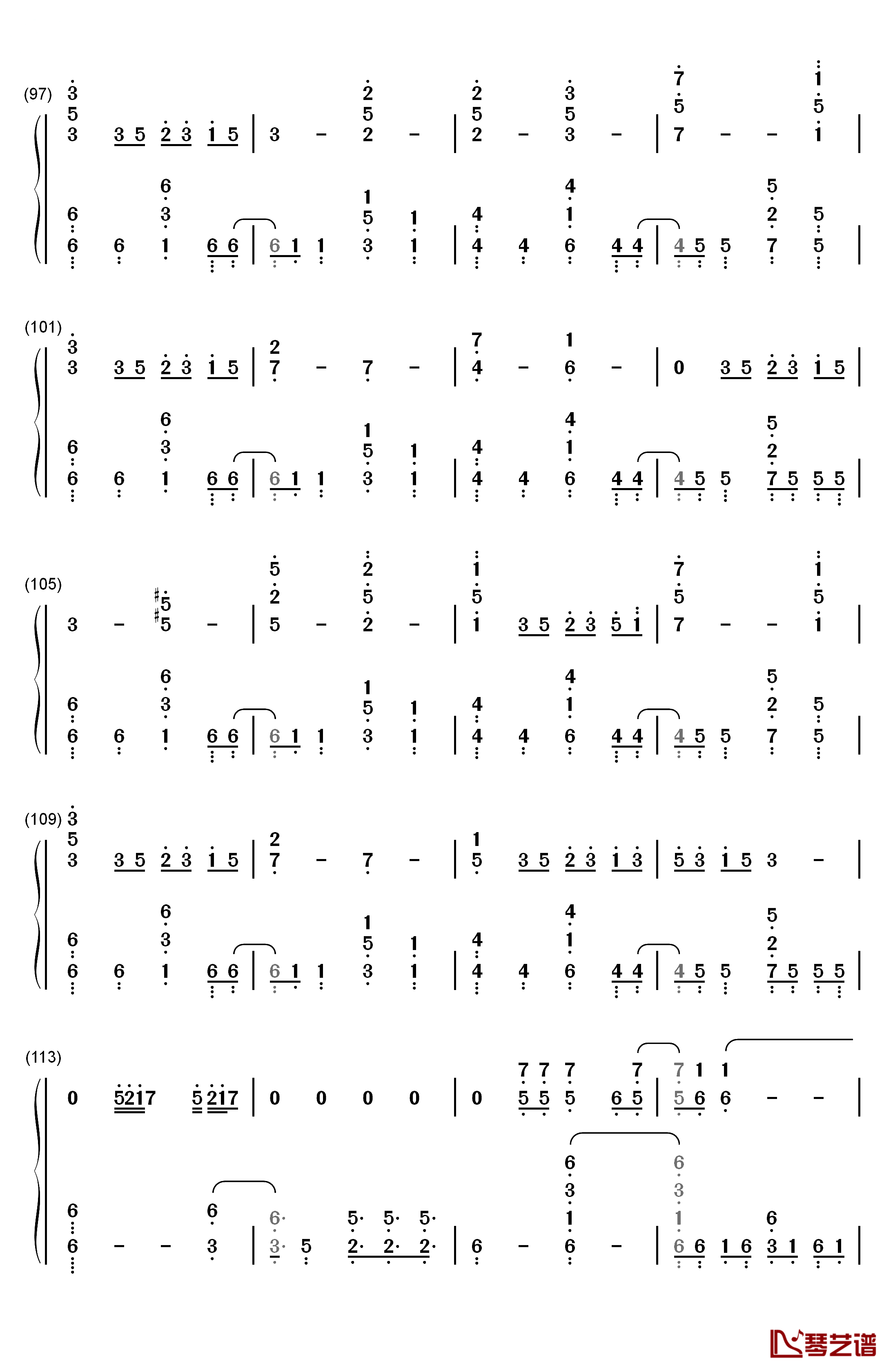 Signal钢琴简谱-数字双手-TK from 凛として时雨7