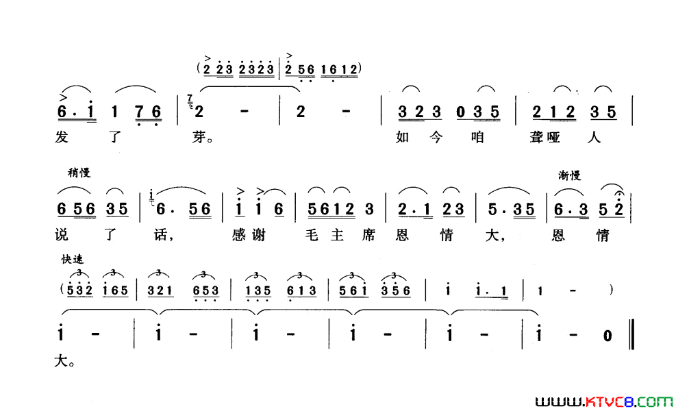 千年的铁树开了花王淖词尚德义曲简谱-孙家馨演唱-王淖/尚德义词曲1