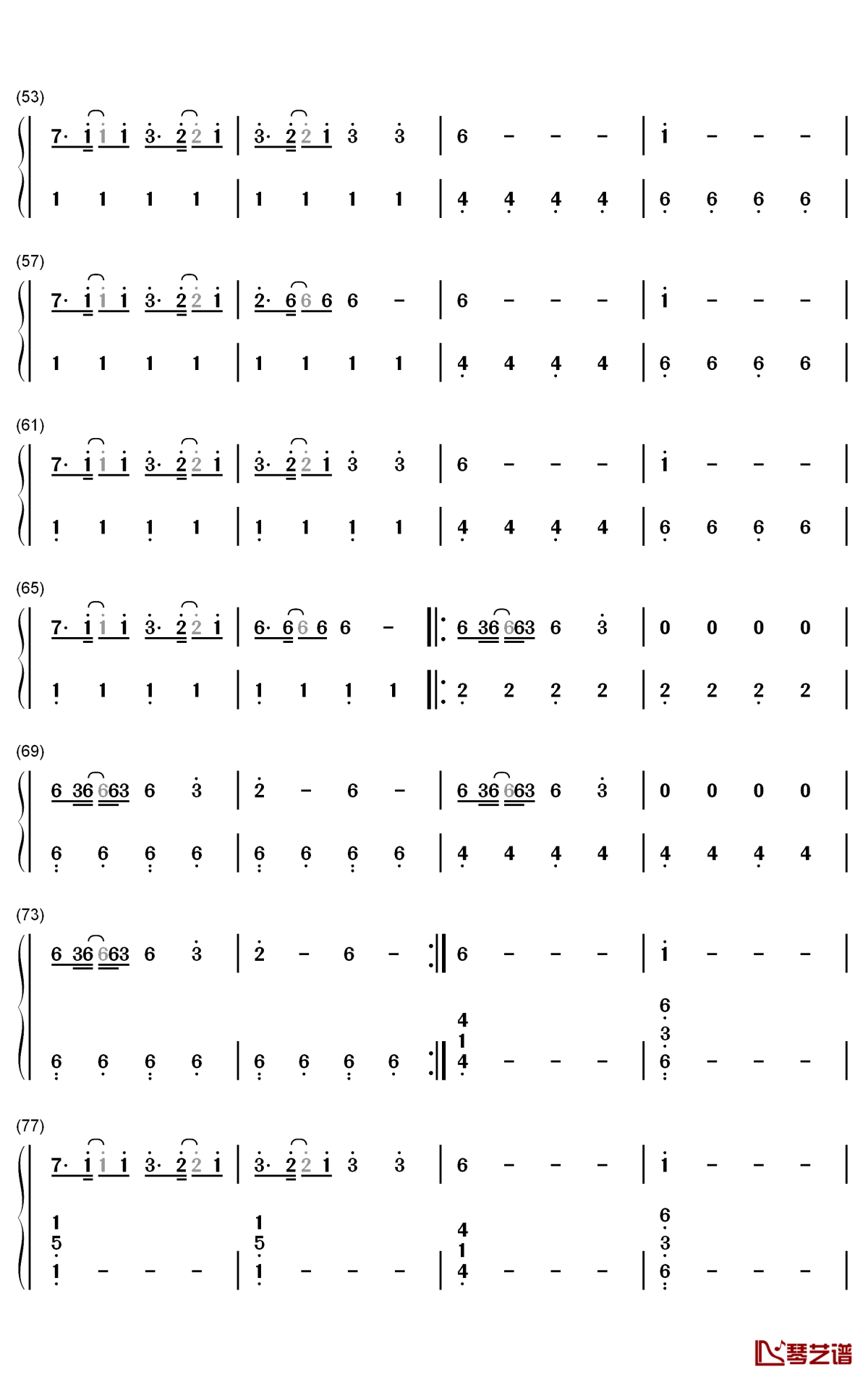 Cannibal钢琴简谱-数字双手-Kesha3