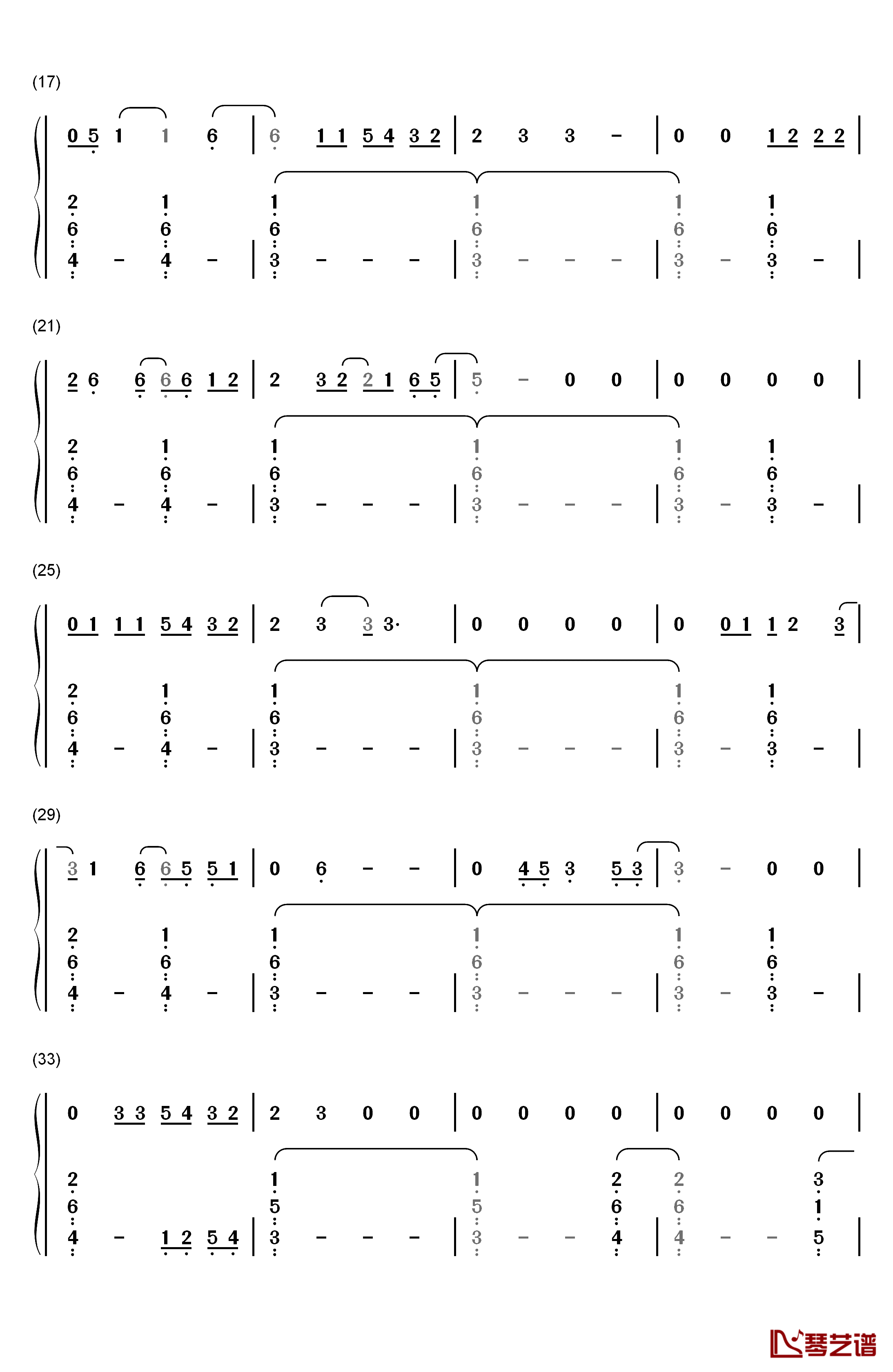 Bridges钢琴简谱-数字双手-Broods2